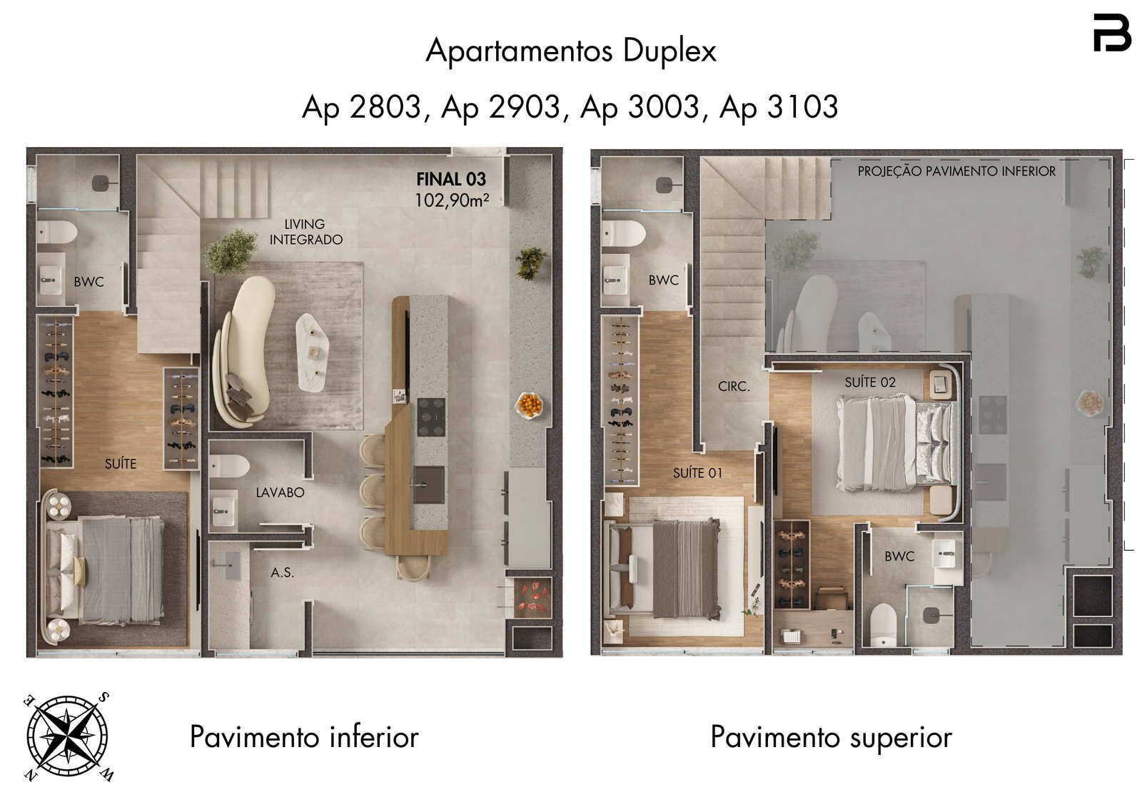 Breeze Towers — planta c 3, Bach Incorporadora, Vila Nova, Porto Belo SC Breeze Towers — planta c 3, Bach Incorporadora, Vila Nova, Porto Belo SC