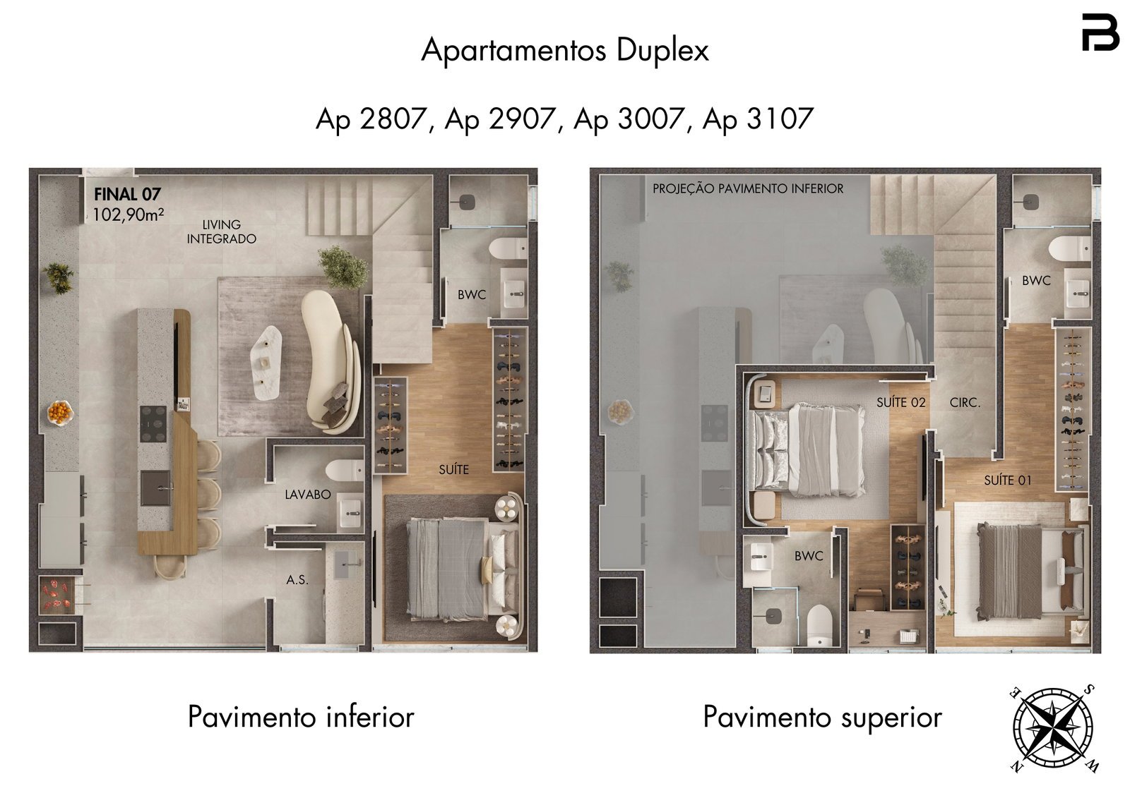 Breeze Towers — planta c 7, Bach Incorporadora, Vila Nova, Porto Belo SC Breeze Towers — planta c 7, Bach Incorporadora, Vila Nova, Porto Belo SC