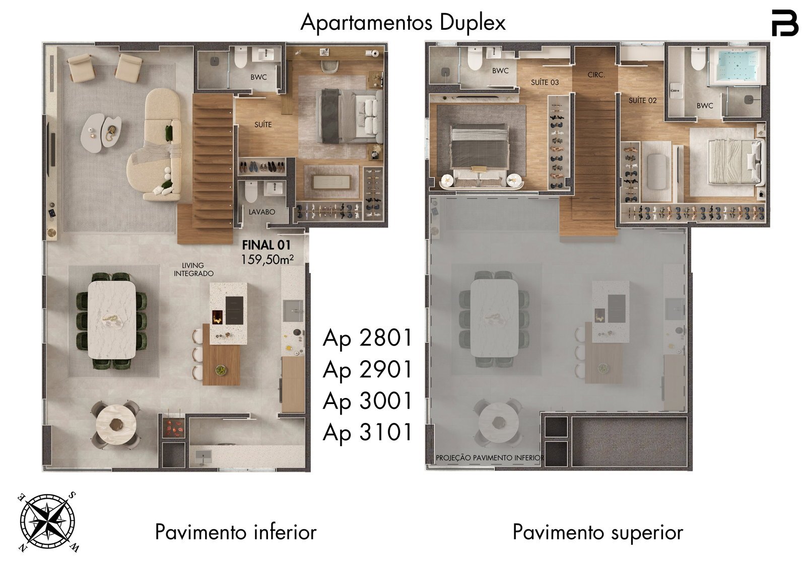 Breeze Towers — planta c, Bach Incorporadora, Vila Nova, Porto Belo SC Breeze Towers — planta c, Bach Incorporadora, Vila Nova, Porto Belo SC