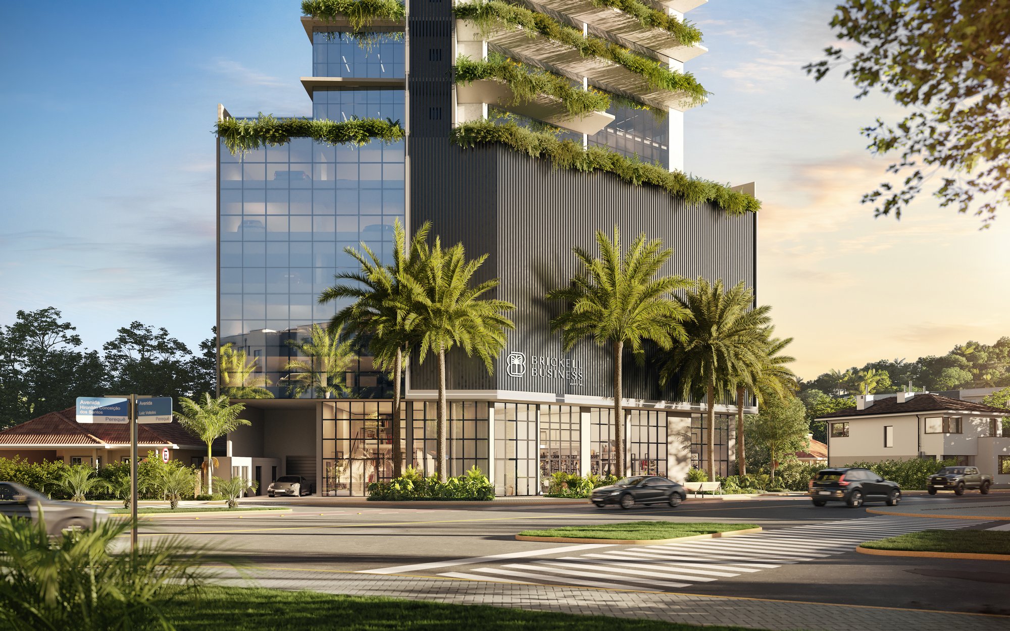 Brickell Business — incorporadora fachadas finais 2, Mattos Incorporadora, Balneário Perequê, Porto Belo SC Brickell Business — incorporadora fachadas finais 2, Mattos Incorporadora, Balneário Perequê, Porto Belo SC