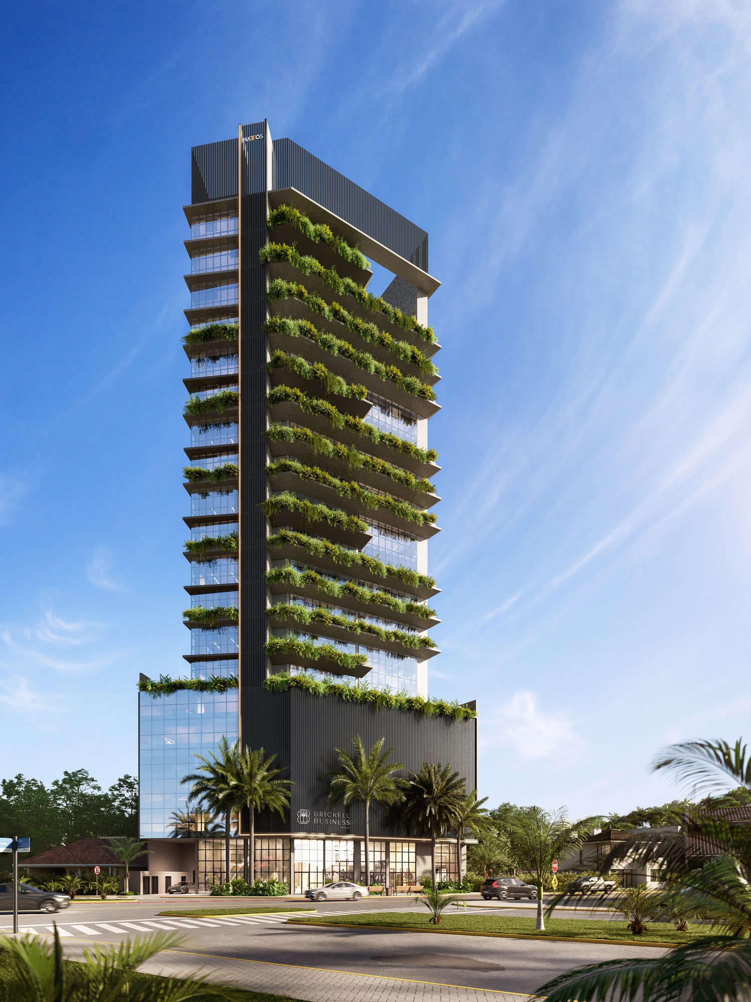 Brickell Business — incorporadora fachadas finais, Mattos Incorporadora, Balneário Perequê, Porto Belo SC Brickell Business — incorporadora fachadas finais, Mattos Incorporadora, Balneário Perequê, Porto Belo SC