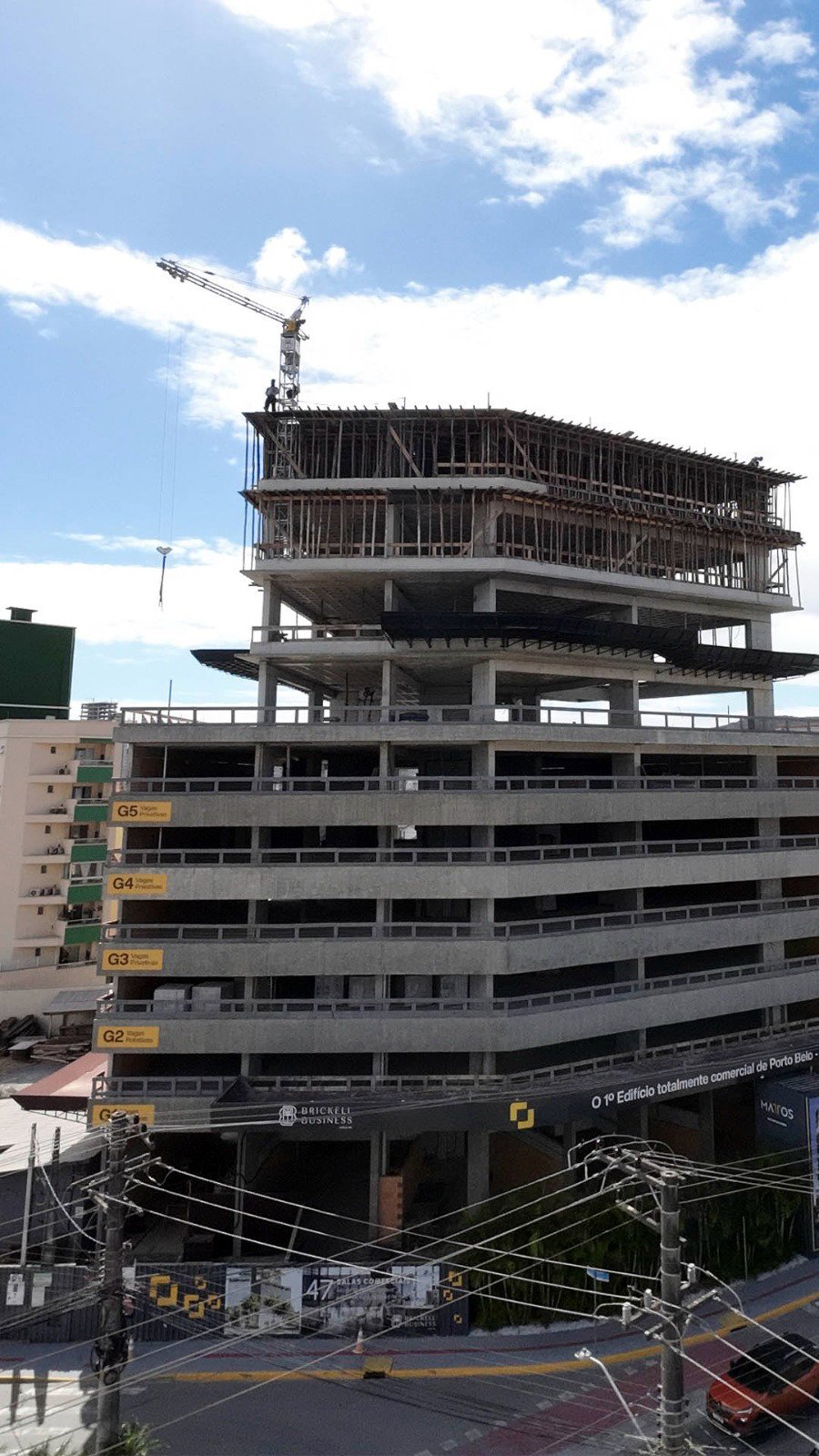 Brickell Business — obra outubro drone, Mattos Incorporadora, Balneário Perequê, Porto Belo SC Brickell Business — obra outubro drone, Mattos Incorporadora, Balneário Perequê, Porto Belo SC