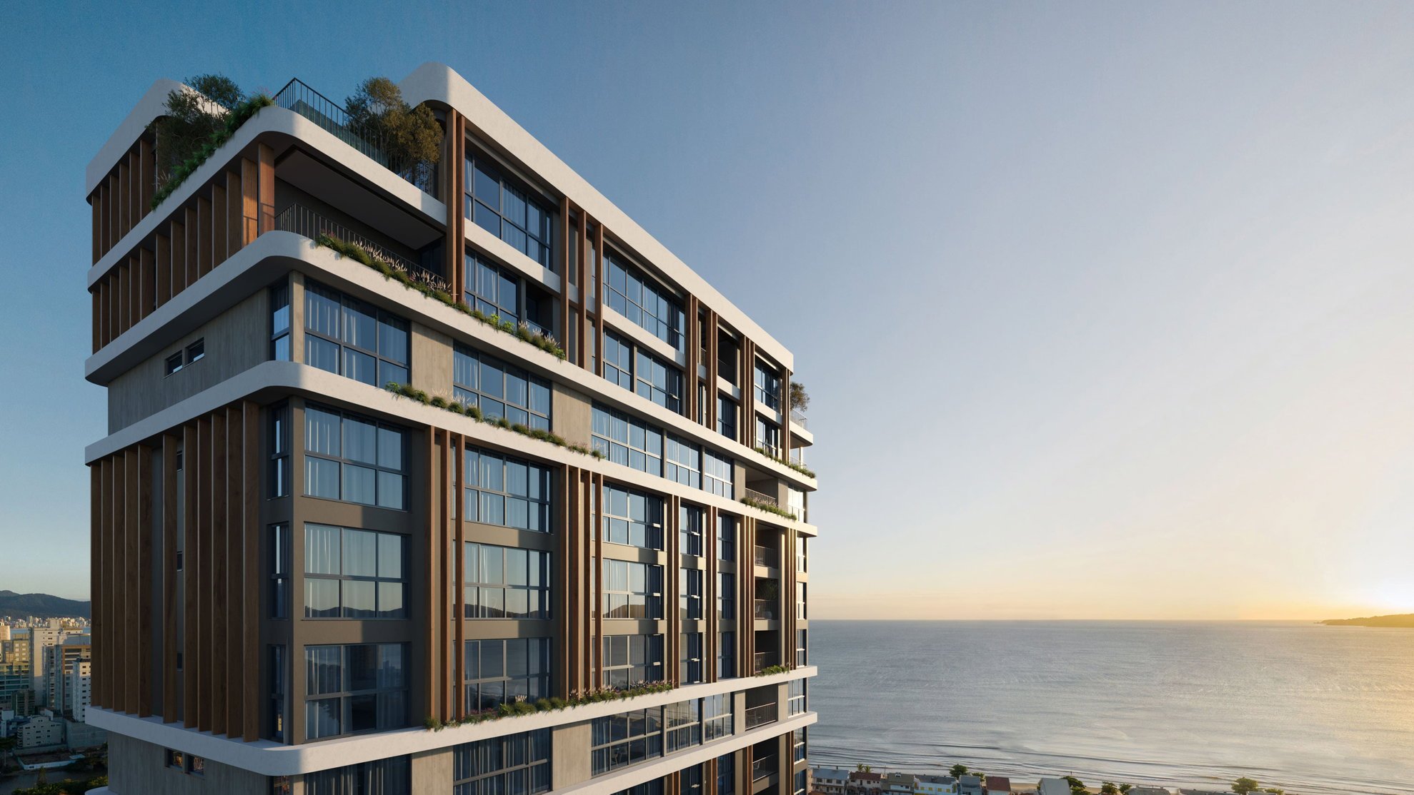 Bris Residence — fachada e renders 10, Tetto Empreendimentos, Balneário Perequê, Porto Belo SC