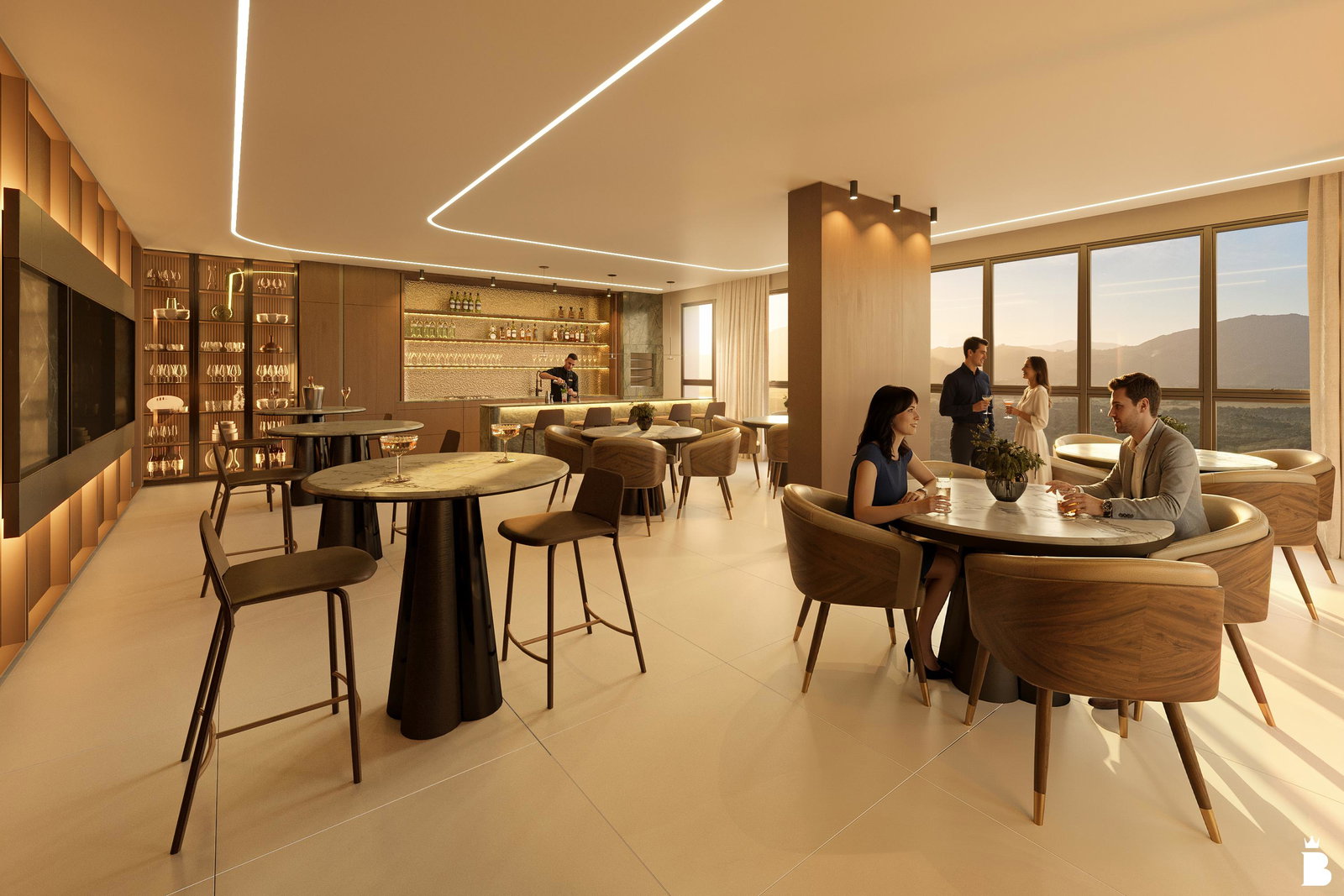 Brizza Studios — espaço gourmet do empreendimento