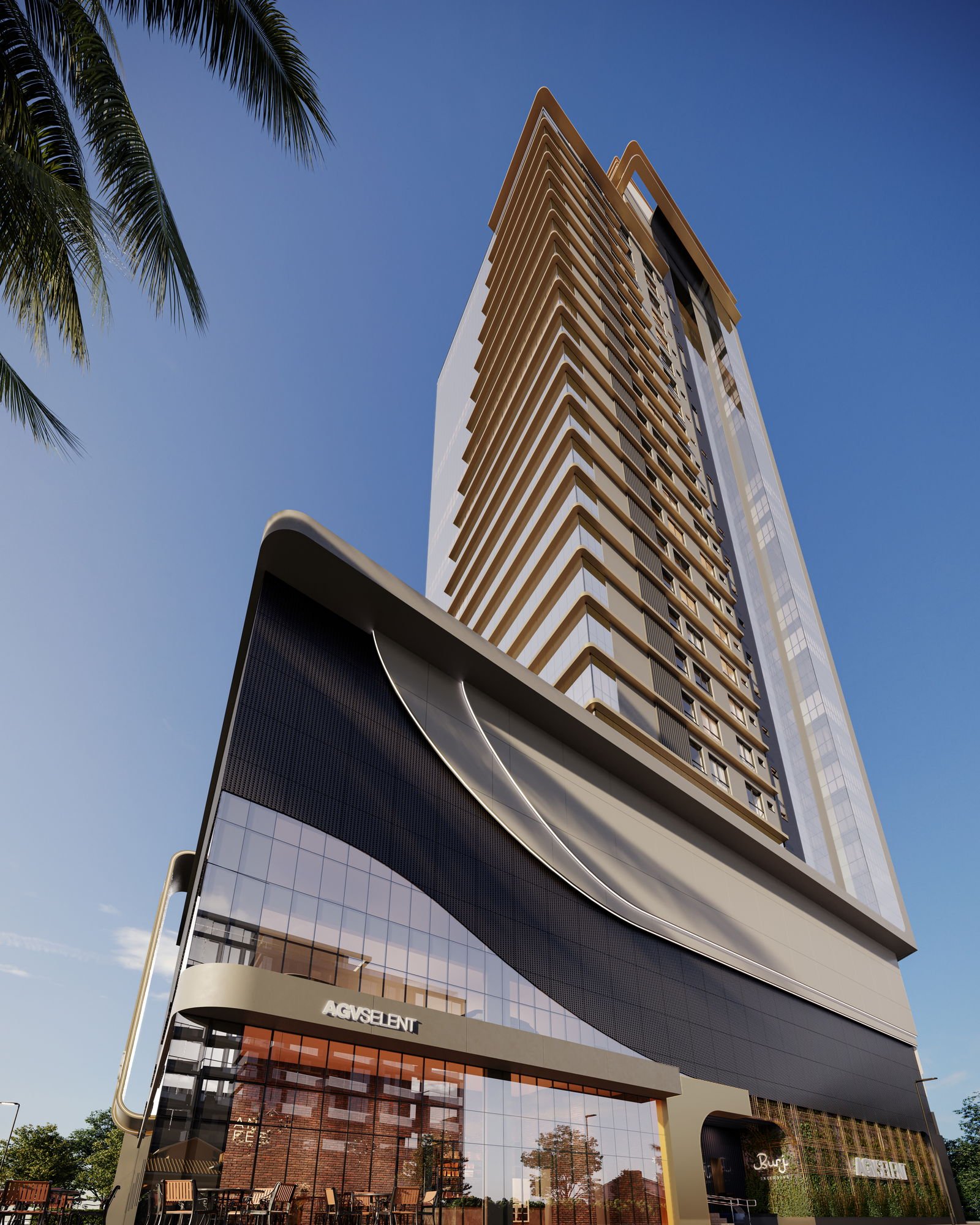 Burj Exclusive Residence — fachada, Agv Selent, Balneário Perequê, Porto Belo SC