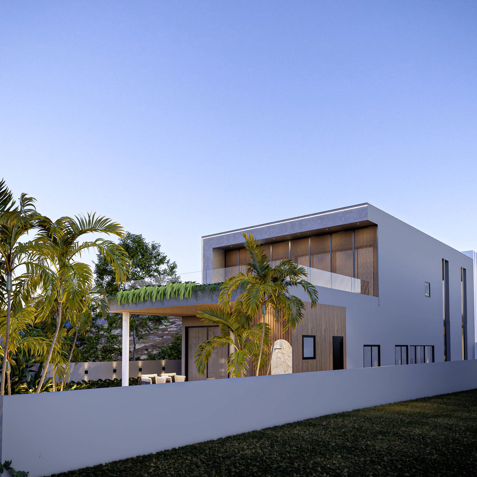 Casa Olivea — vista lateral da residência
