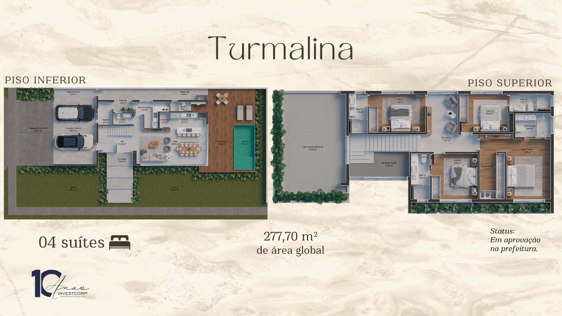 Casas VivaPark — planta e tipologias 3, Halsten Incorporadora, VivaPark, Porto Belo SC Casas VivaPark — planta e tipologias 3, Halsten Incorporadora, VivaPark, Porto Belo SC