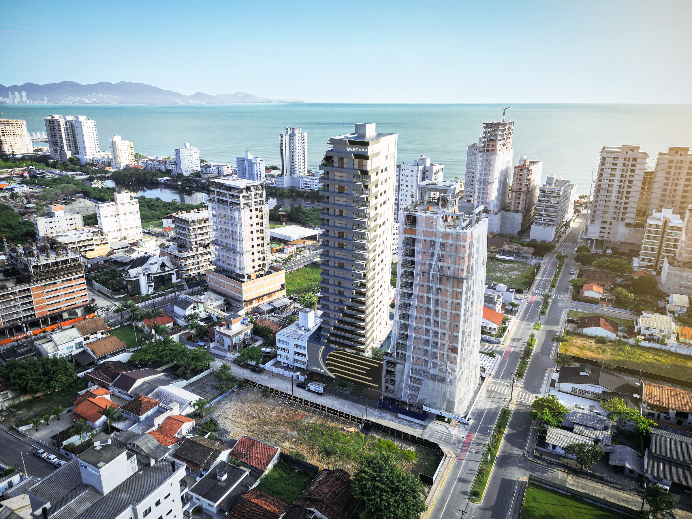 Catalunya Residence — Vista aérea da torre, Locana, Porto Belo SC Catalunya Residence — Vista aérea da torre, Locana, Porto Belo SC