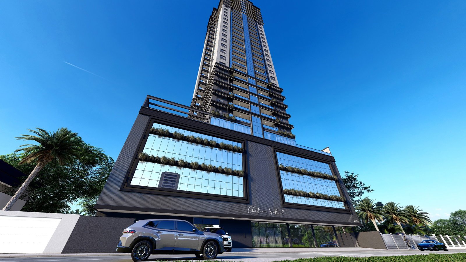 Chateau Soleil — fachada e renders 3, Elcon Empreendimentos, Balneário Perequê, Porto Belo SC