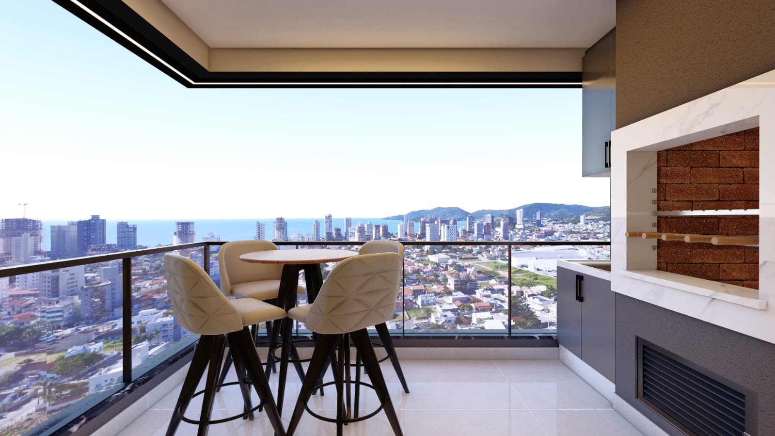 Chateau Soleil — fachada e renders 18, Elcon Empreendimentos, Balneário Perequê, Porto Belo SC