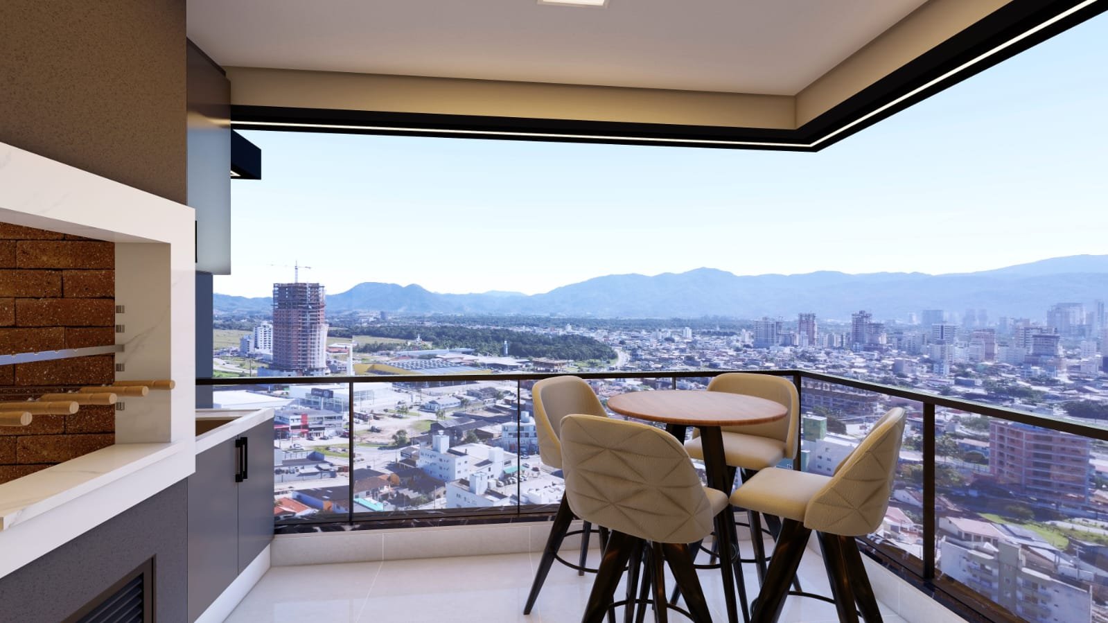 Chateau Soleil — fachada e renders 21, Elcon Empreendimentos, Balneário Perequê, Porto Belo SC