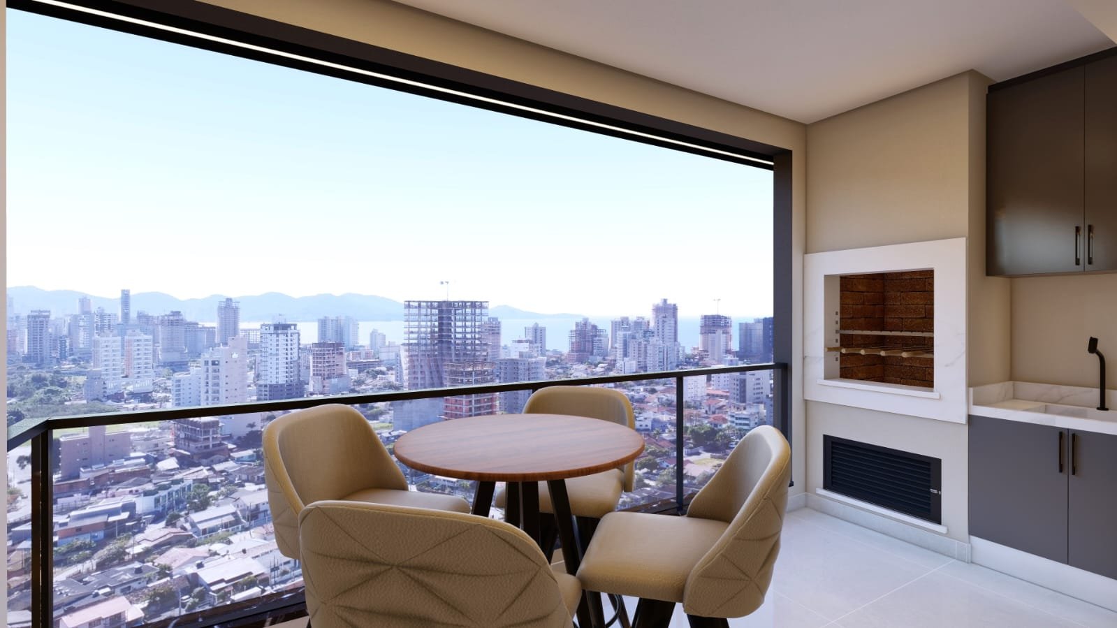 Chateau Soleil — fachada e renders 20, Elcon Empreendimentos, Balneário Perequê, Porto Belo SC