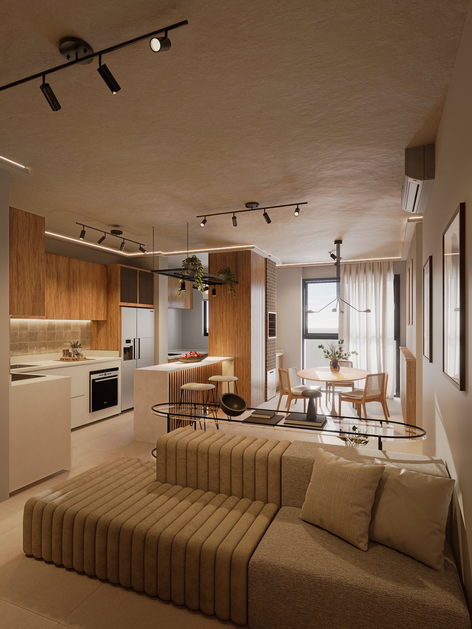 Chronos — tipo living 2, Mago Empreendimentos, Balneário Perequê, Porto Belo SC Chronos — tipo living 2, Mago Empreendimentos, Balneário Perequê, Porto Belo SC