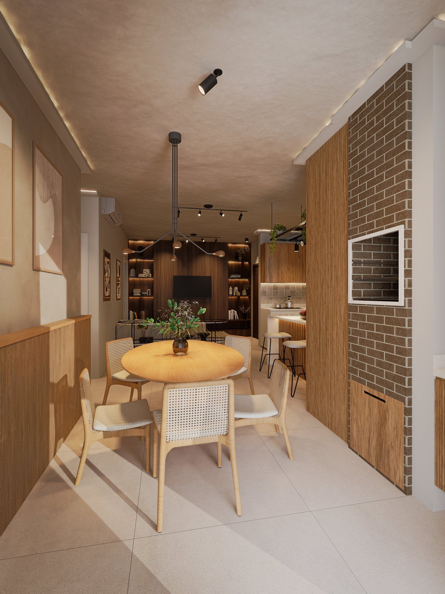 Chronos — tipo living 4, Mago Empreendimentos, Balneário Perequê, Porto Belo SC Chronos — tipo living 4, Mago Empreendimentos, Balneário Perequê, Porto Belo SC