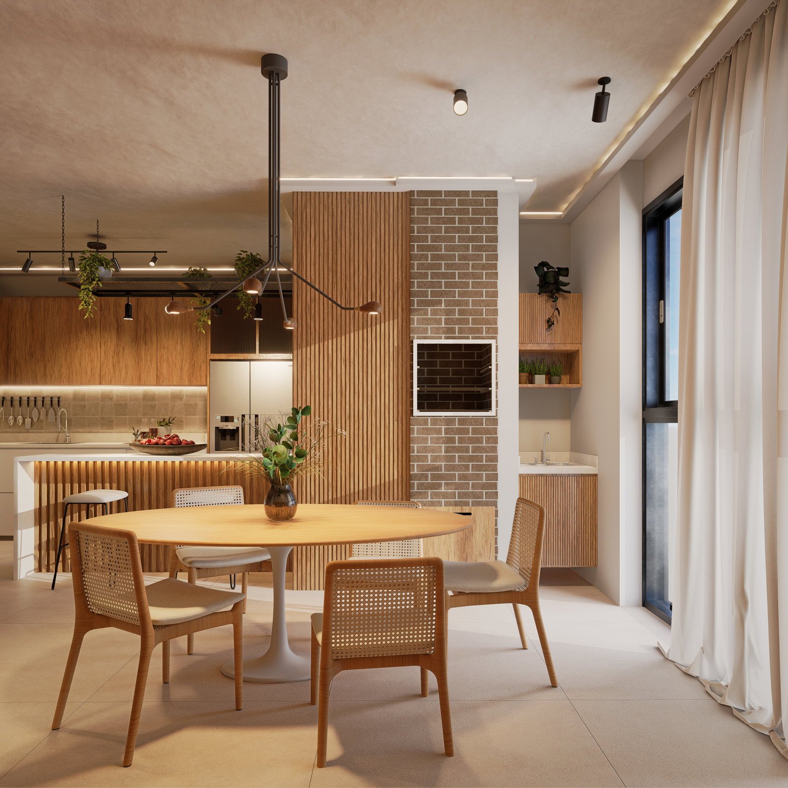 Chronos — tipo living 5, Mago Empreendimentos, Balneário Perequê, Porto Belo SC Chronos — tipo living 5, Mago Empreendimentos, Balneário Perequê, Porto Belo SC