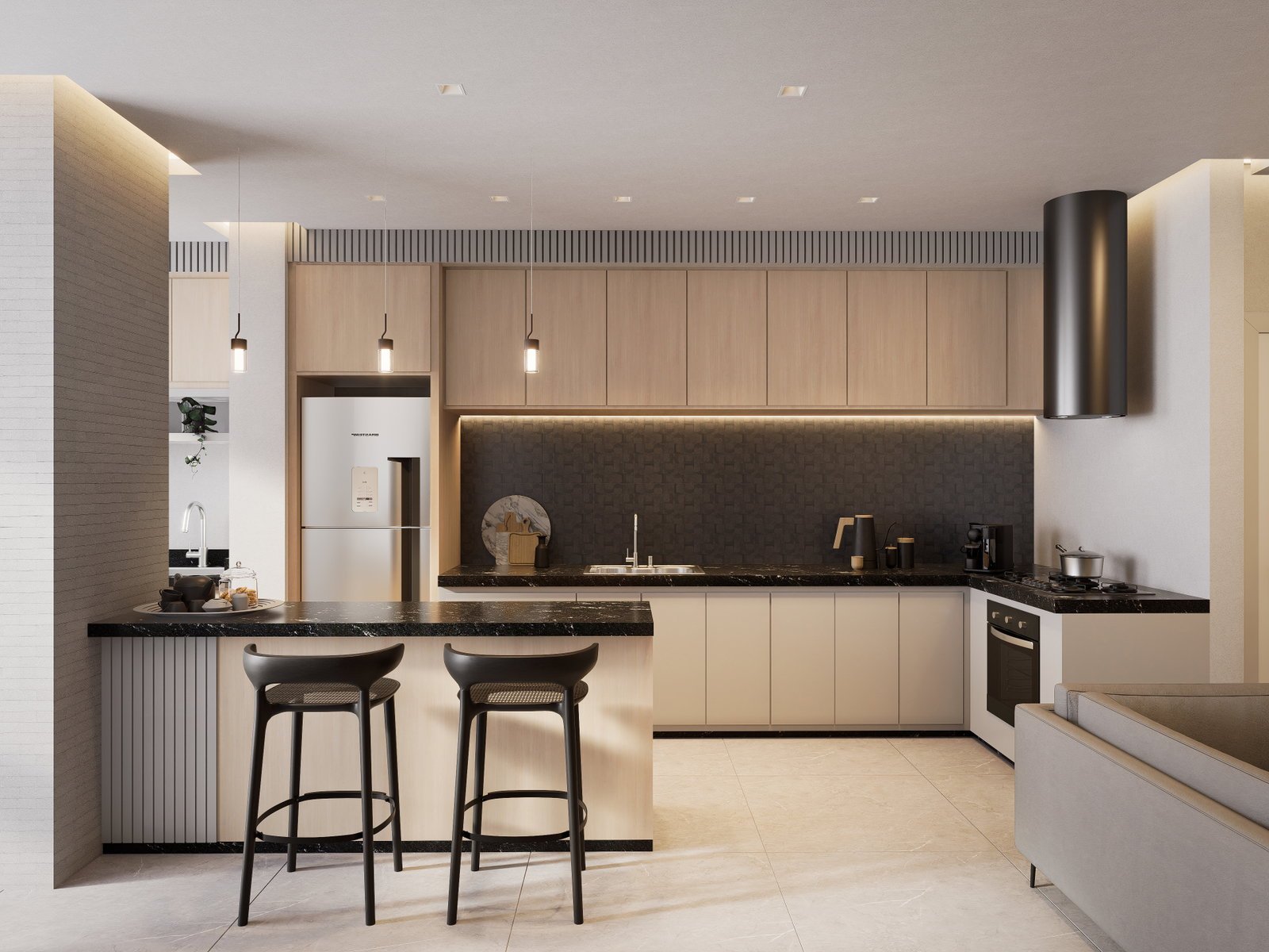Chronos — tipo living 6, Mago Empreendimentos, Balneário Perequê, Porto Belo SC Chronos — tipo living 6, Mago Empreendimentos, Balneário Perequê, Porto Belo SC