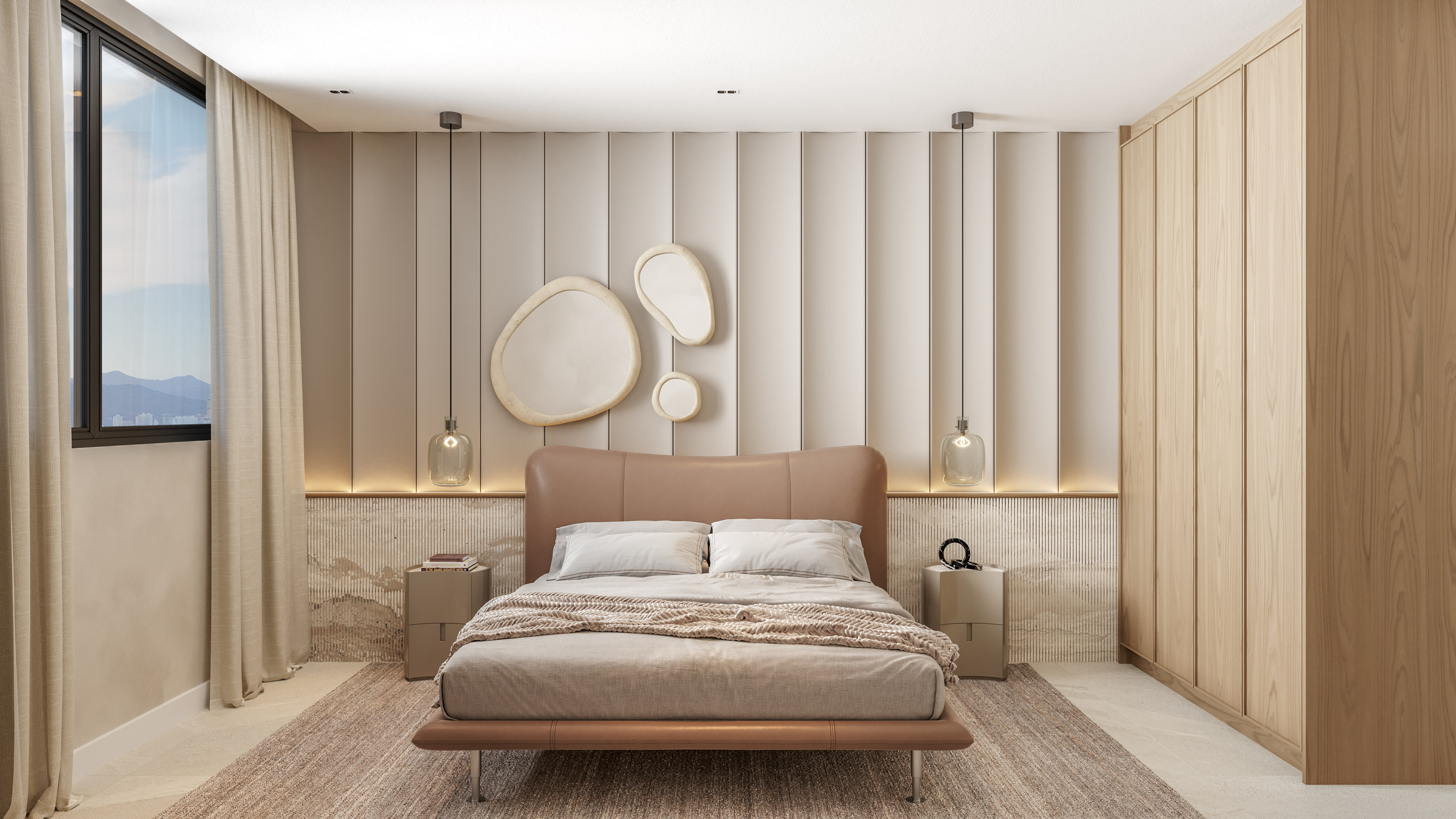 Costa Serenità — Dormitório do apartamento Tipo 05, Mella Construtora, Balneário Perequê, Porto Belo SC Costa Serenità — Dormitório do apartamento Tipo 05, Mella Construtora, Balneário Perequê, Porto Belo SC