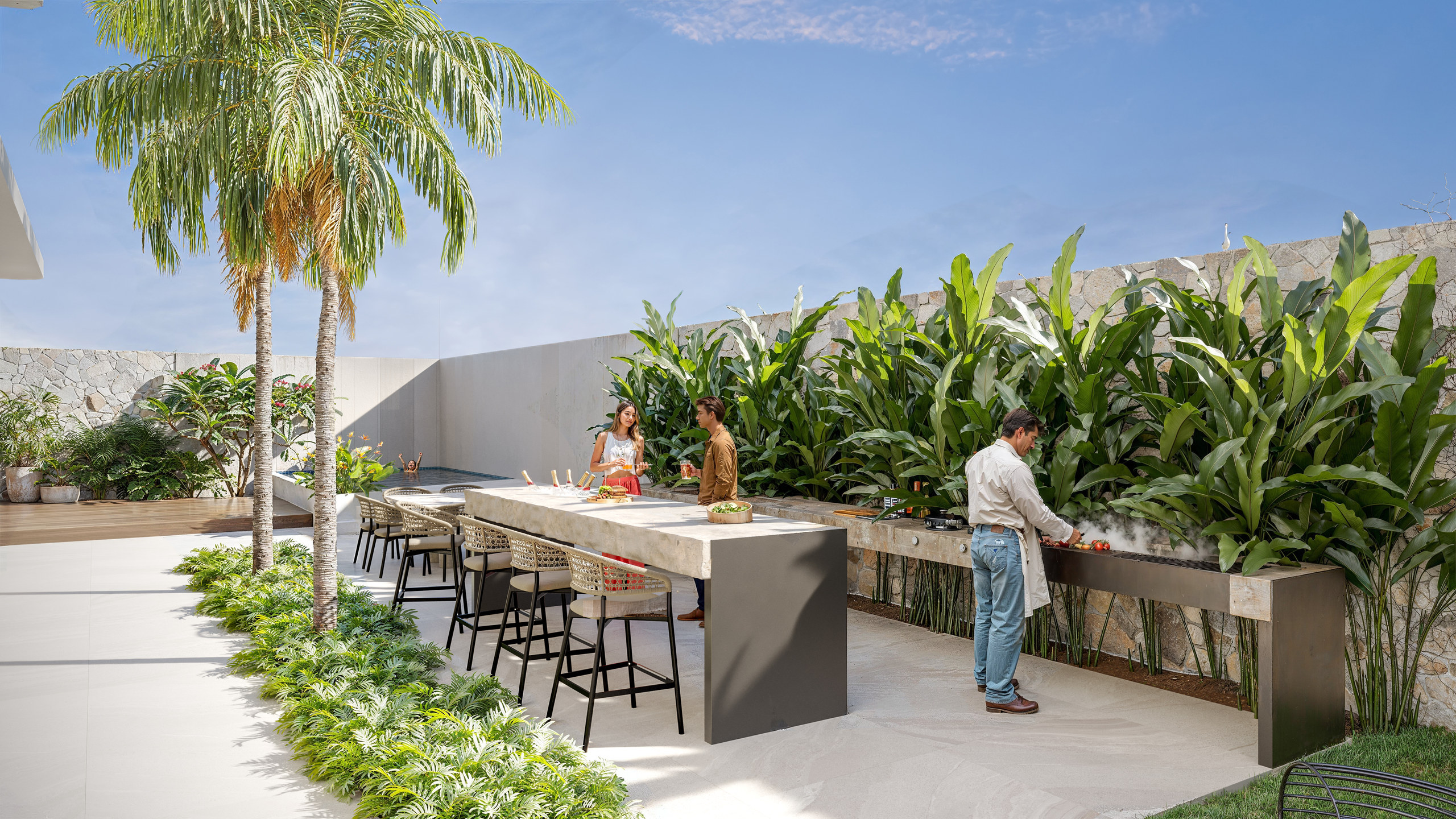 Costa Serenità — Espaço gourmet externo, Mella Construtora, Balneário Perequê, Porto Belo SC Costa Serenità — Espaço gourmet externo, Mella Construtora, Balneário Perequê, Porto Belo SC