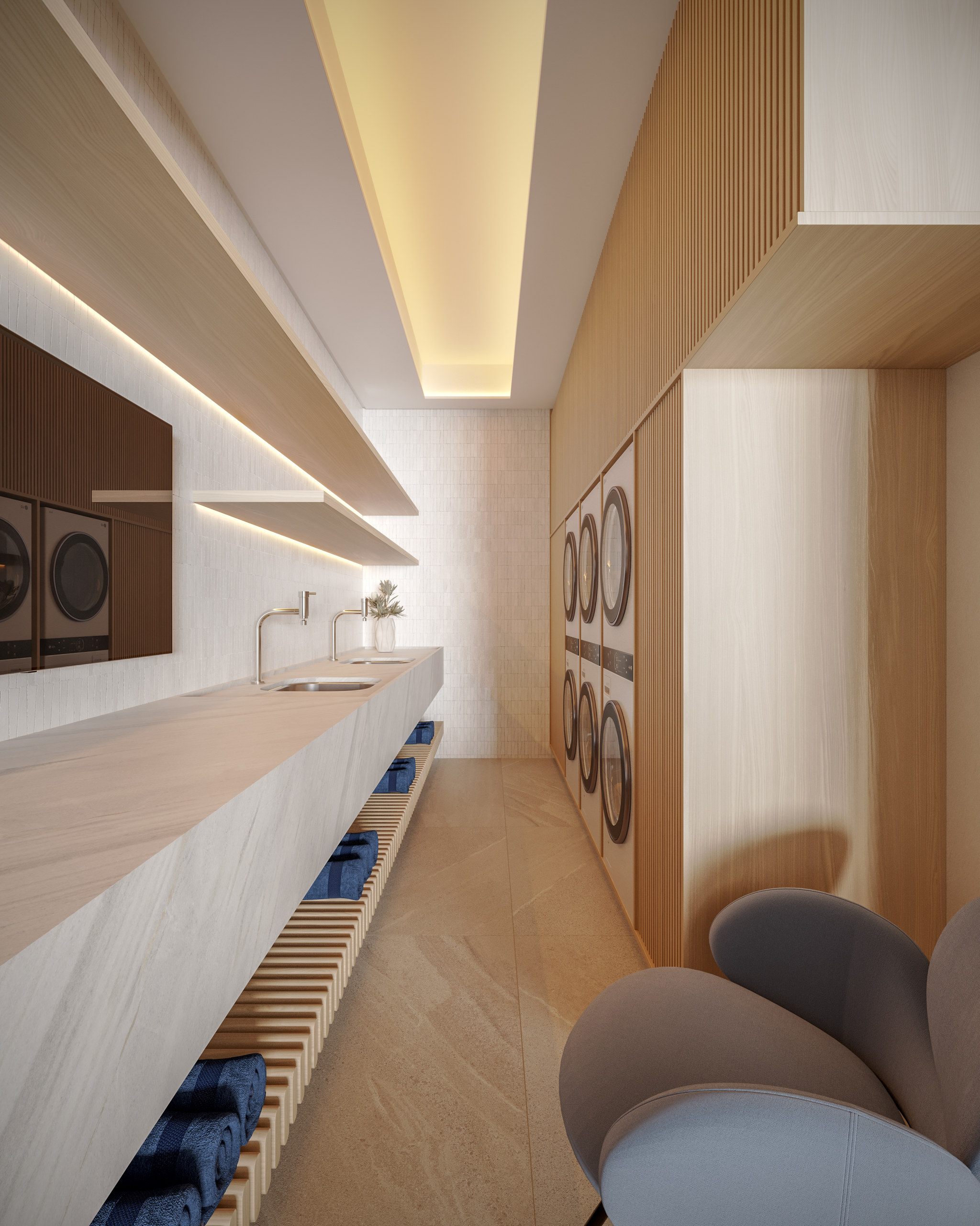 Costa Serenità — Lavanderia compartilhada, Mella Construtora, Balneário Perequê, Porto Belo SC Costa Serenità — Lavanderia compartilhada, Mella Construtora, Balneário Perequê, Porto Belo SC