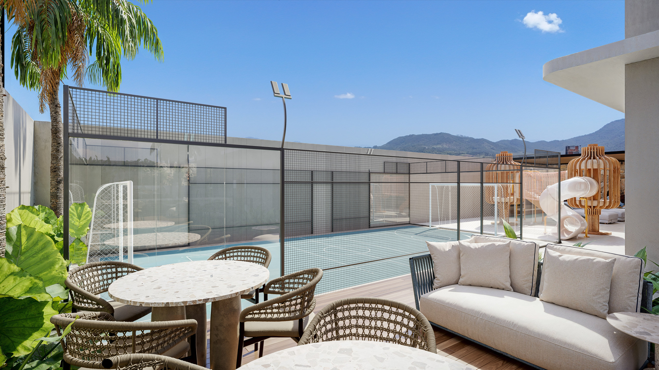 Costa Serenità — Quadra esportiva, Mella Construtora, Balneário Perequê, Porto Belo SC Costa Serenità — Quadra esportiva, Mella Construtora, Balneário Perequê, Porto Belo SC