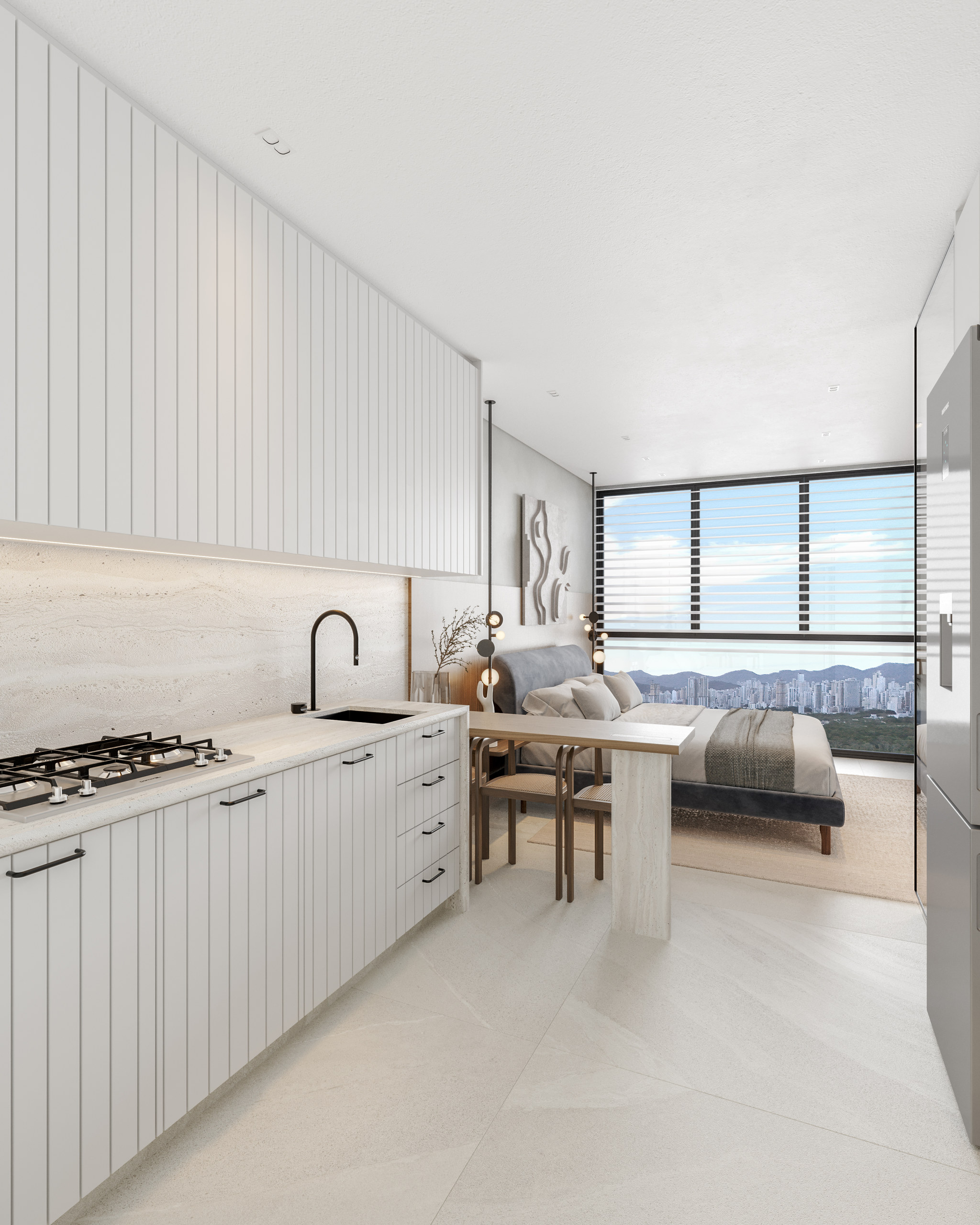 Costa Serenità — Studio Tipo 02 e 03 (26 m²), Mella Construtora, Balneário Perequê, Porto Belo SC Costa Serenità — Studio Tipo 02 e 03 (26 m²), Mella Construtora, Balneário Perequê, Porto Belo SC