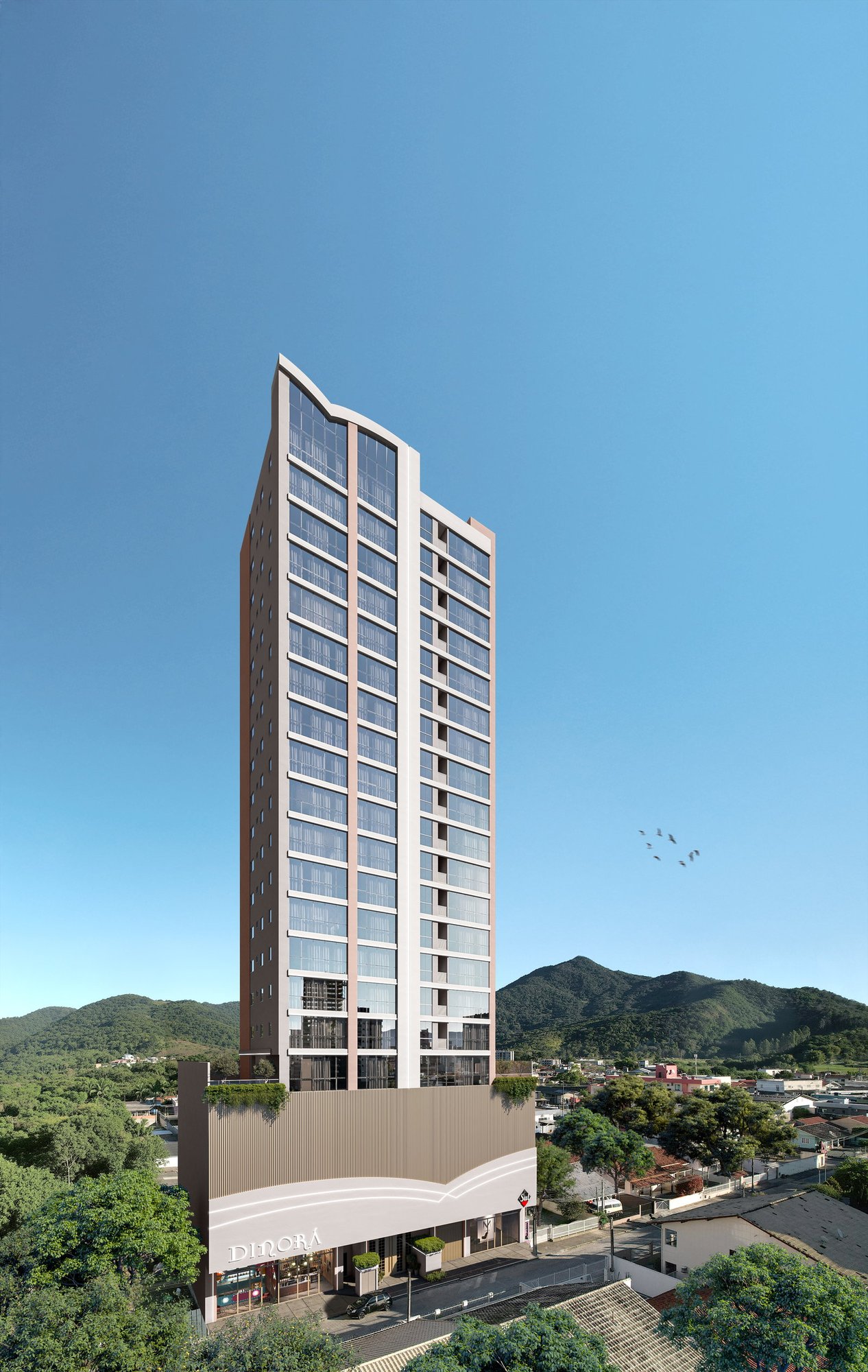 Dinorá — externa diurna r0 gui, Sul Construtora, Balneário Perequê, Porto Belo SC