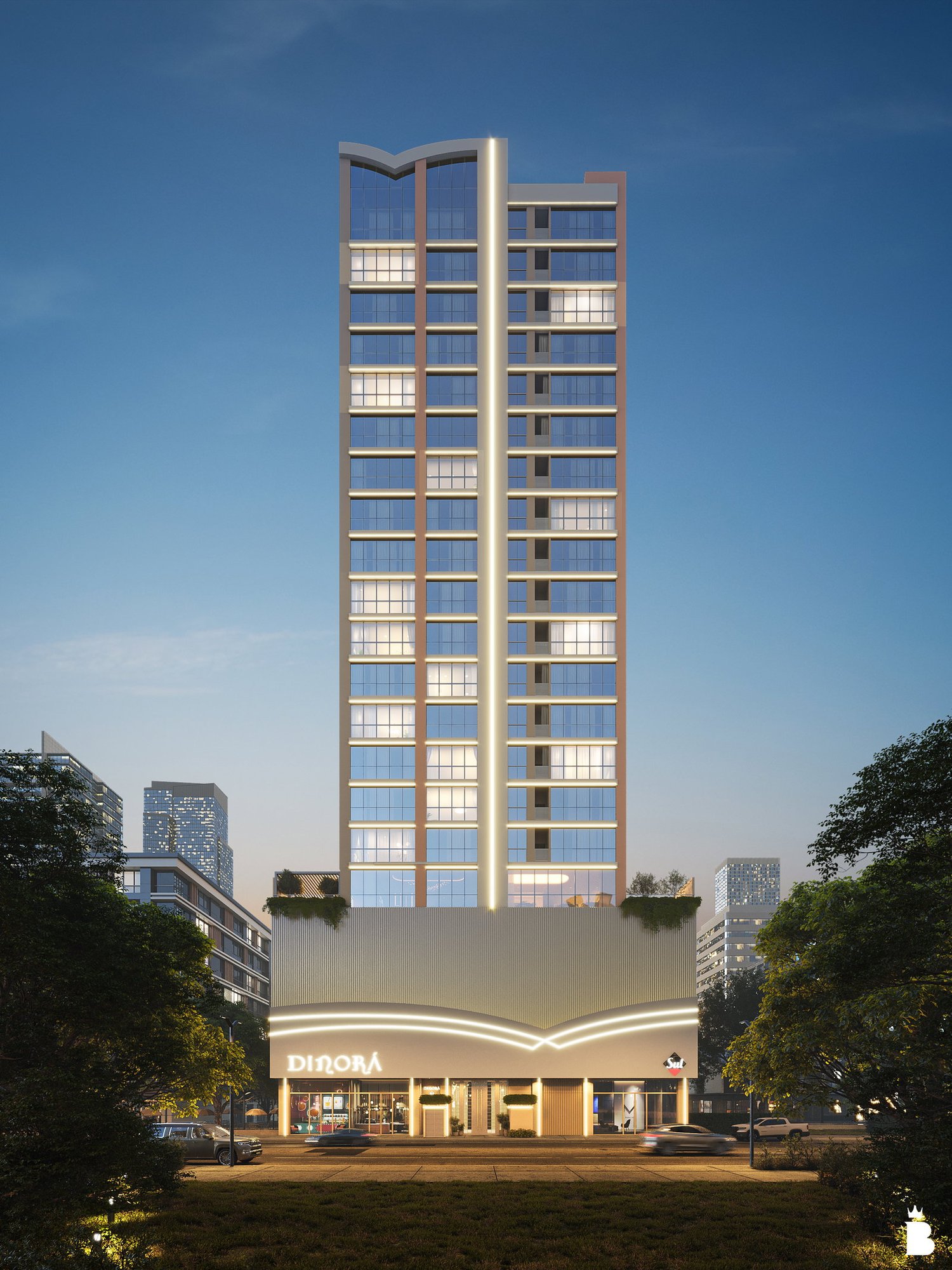 Dinorá — externa noturna r0 gui, Sul Construtora, Balneário Perequê, Porto Belo SC