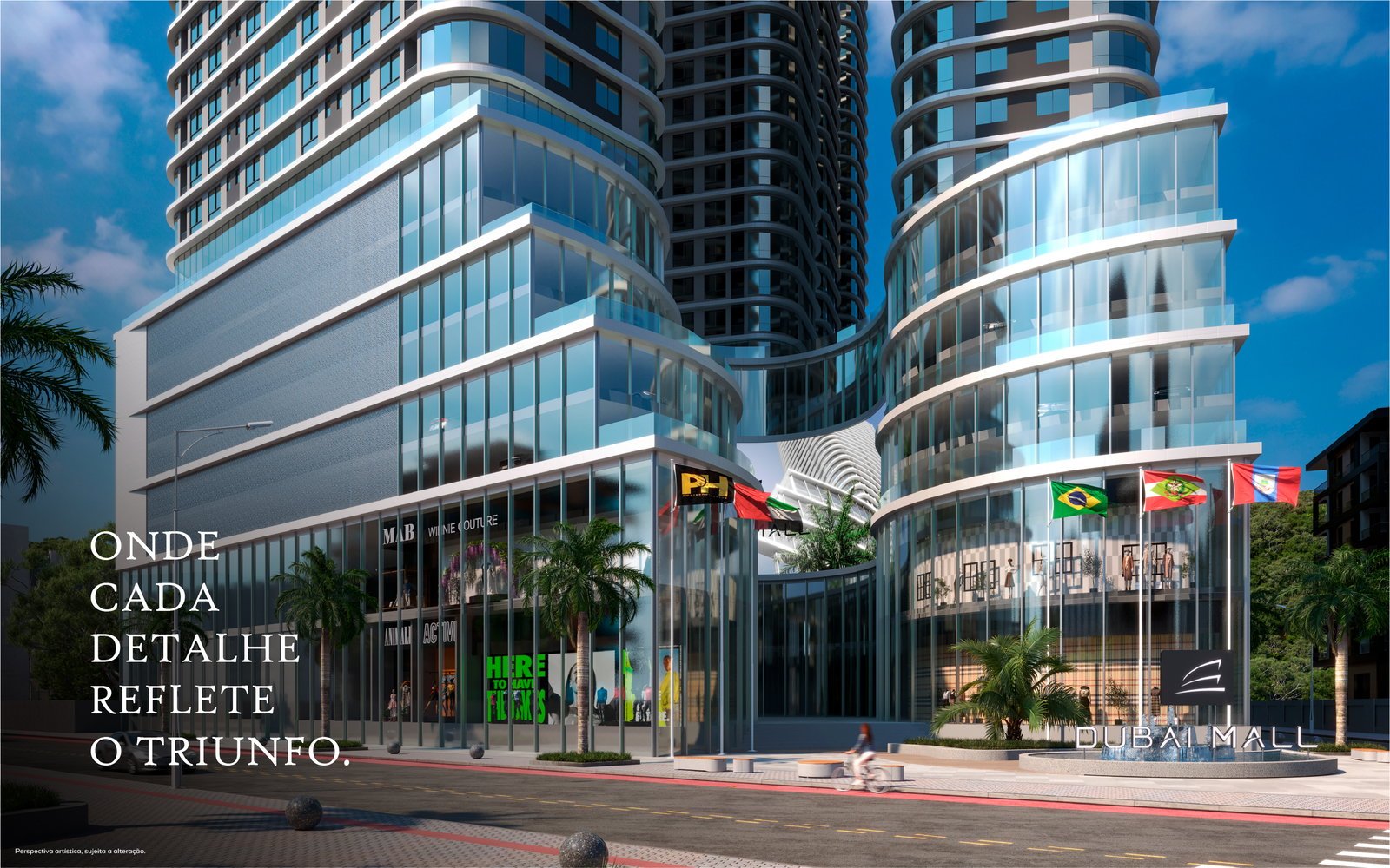Dubai Mall Porto Belo — fachada e renders 21, PH Praiholl Empreendimentos, Balneário Perequê, Porto Belo SC