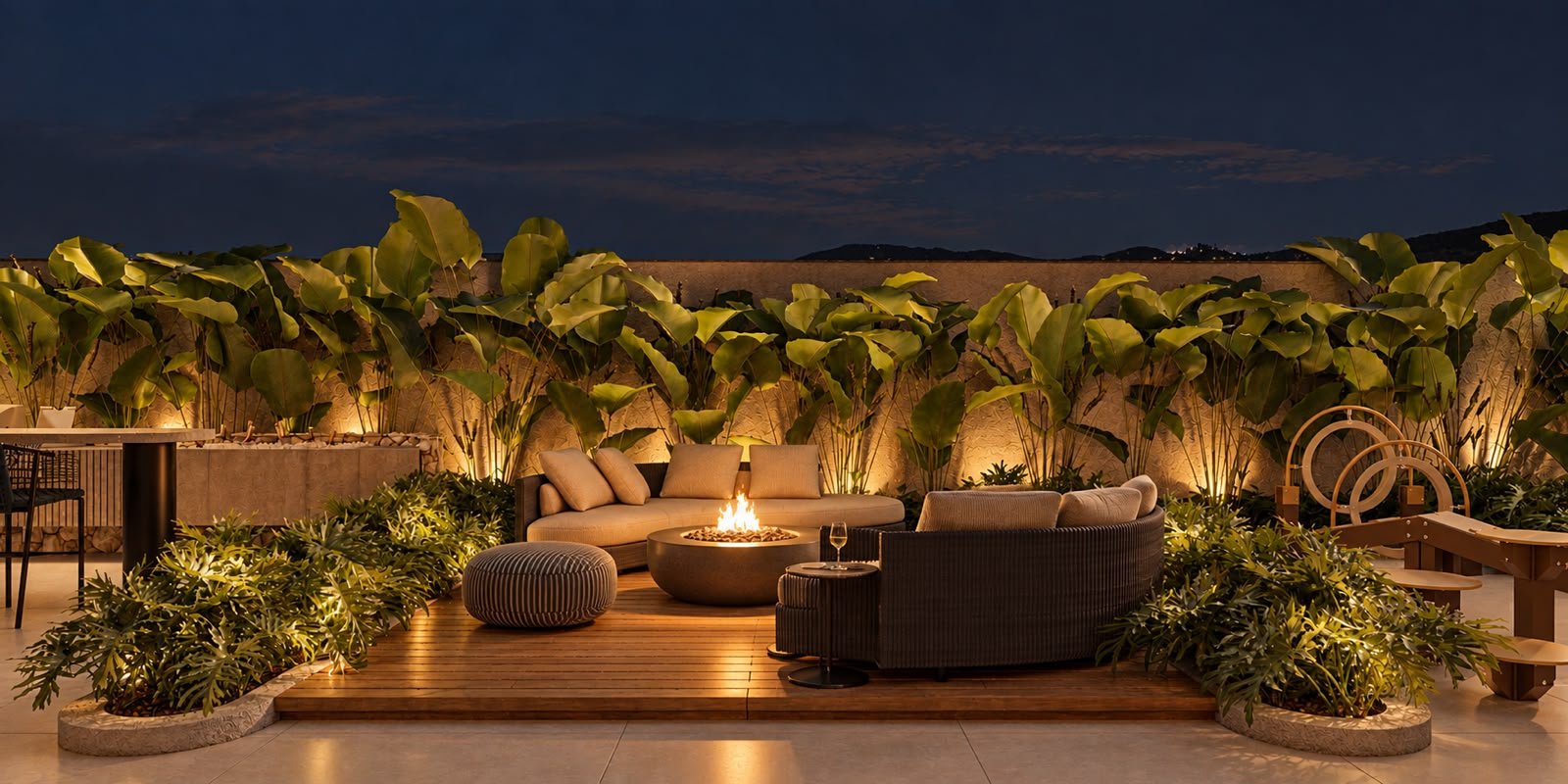 Elevare Home — Lounge fogo noturno, Pazcon Empreendimentos, Balneário Perequê, Porto Belo SC Elevare Home — Lounge fogo noturno, Pazcon Empreendimentos, Balneário Perequê, Porto Belo SC