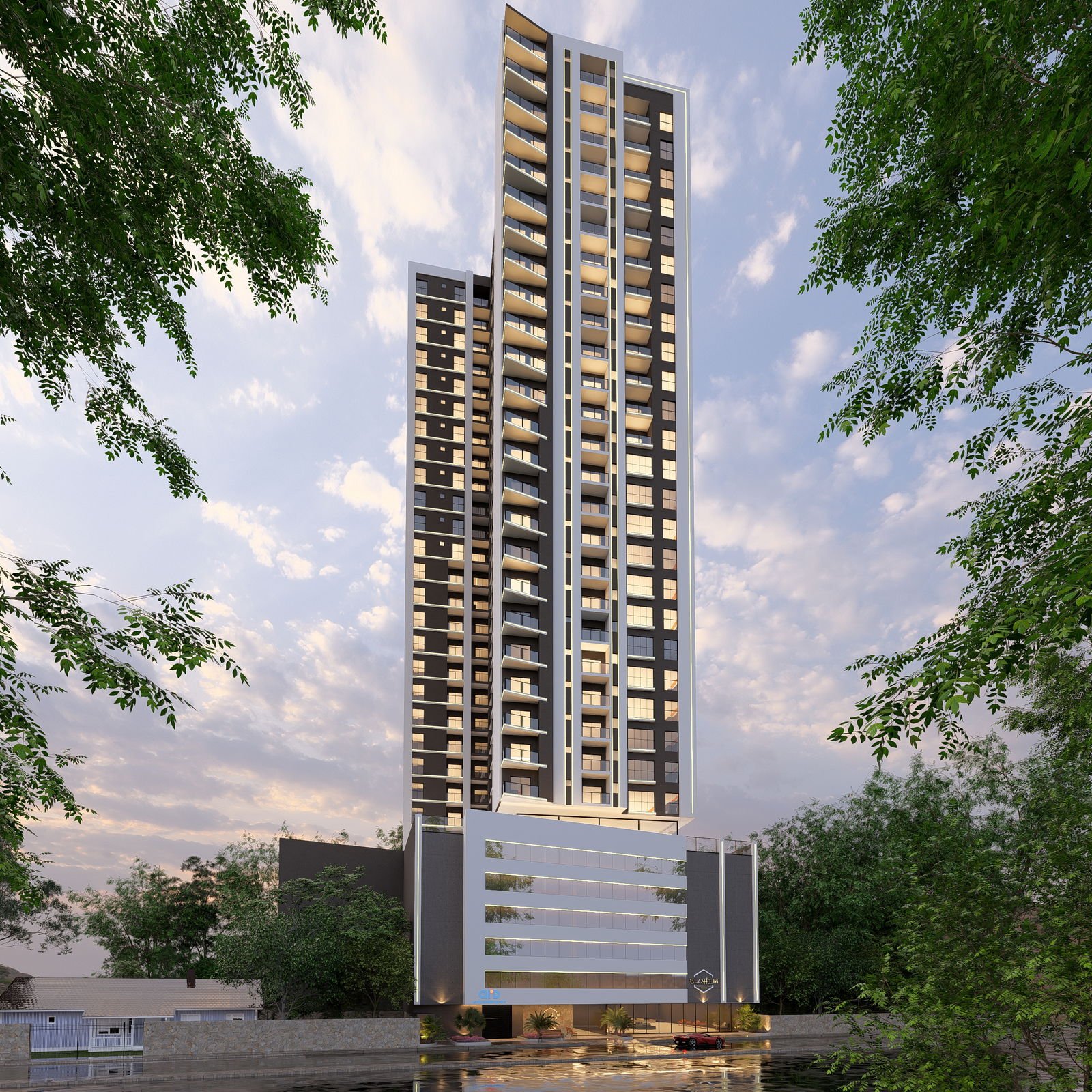 Elohim Home Club — fachada e renders 1, ARD Empreendimentos, Balneário Perequê, Porto Belo SC Elohim Home Club — fachada e renders 1, ARD Empreendimentos, Balneário Perequê, Porto Belo SC