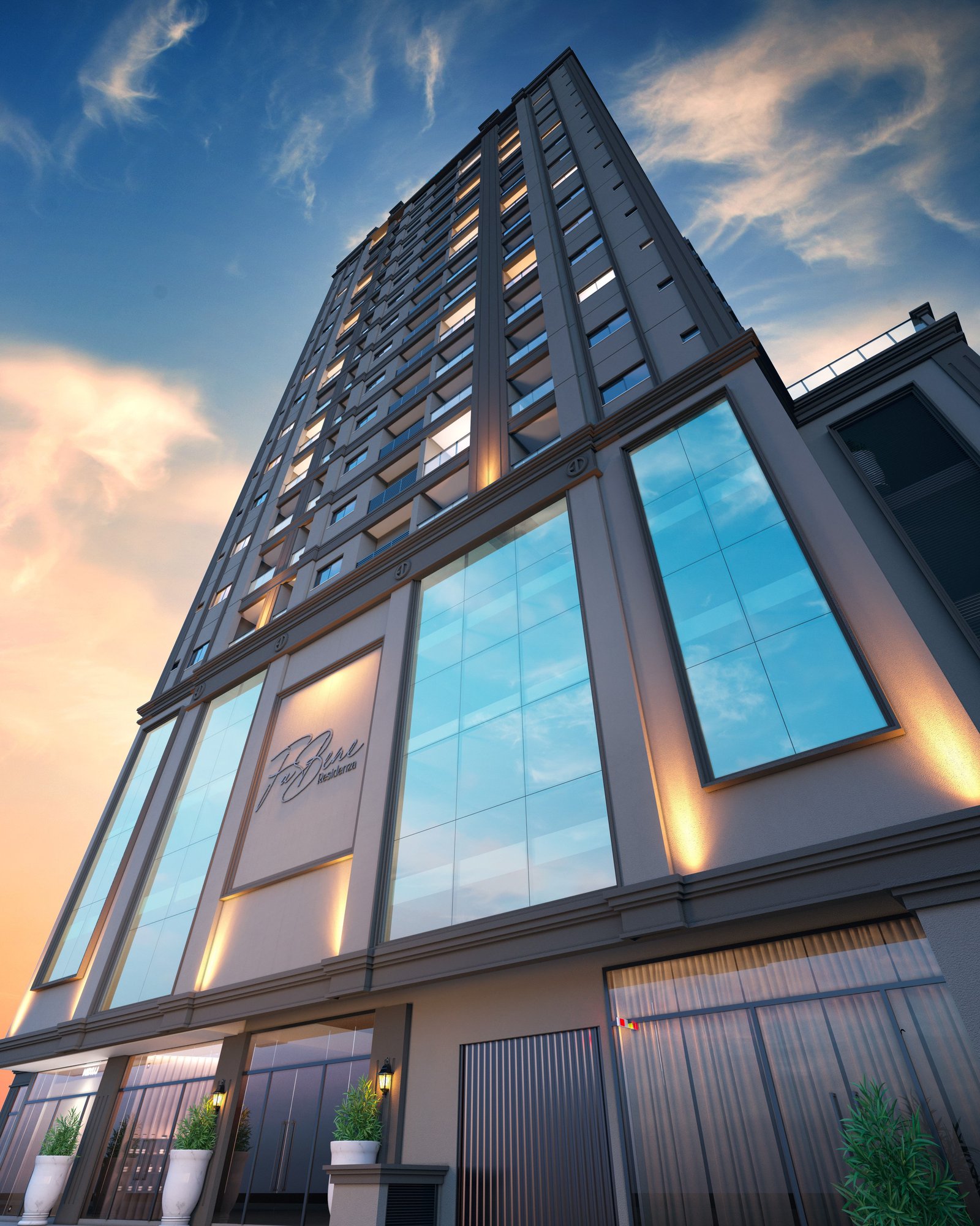 Fa Bene Residenza — fachada e renders 2, Edificare Empreendimentos, Balneário Perequê, Porto Belo SC Fa Bene Residenza — fachada e renders 2, Edificare Empreendimentos, Balneário Perequê, Porto Belo SC