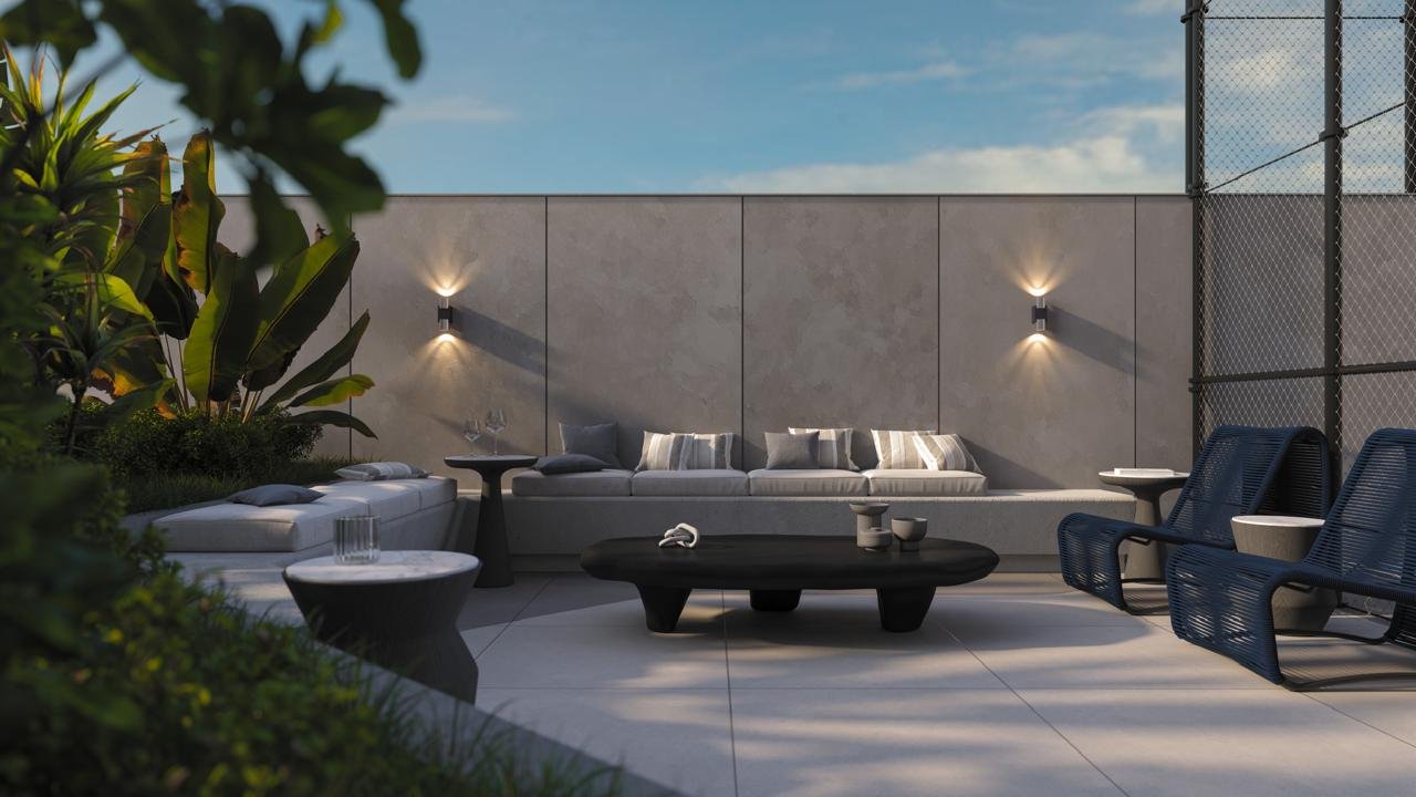 Falcon Sky Tower — Deck lounge, Planer Empreendimentos, Balneário Perequê, Porto Belo SC
