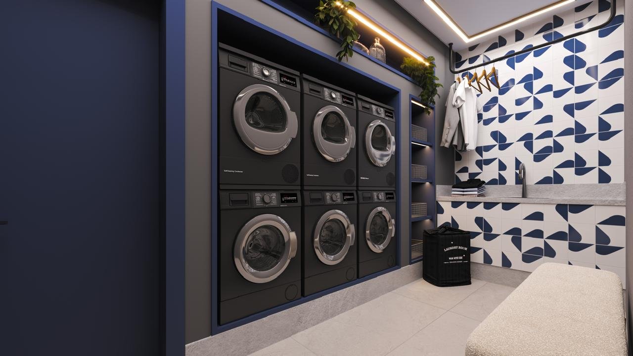 Falcon Sky Tower — Lavanderia, Planer Empreendimentos, Balneário Perequê, Porto Belo SC