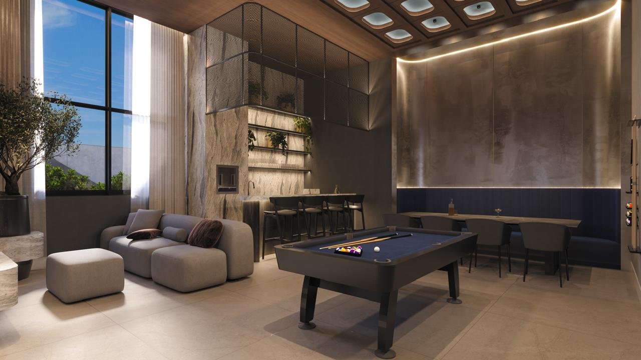Falcon Sky Tower — Sala de jogos bilhar, Planer Empreendimentos, Balneário Perequê, Porto Belo SC
