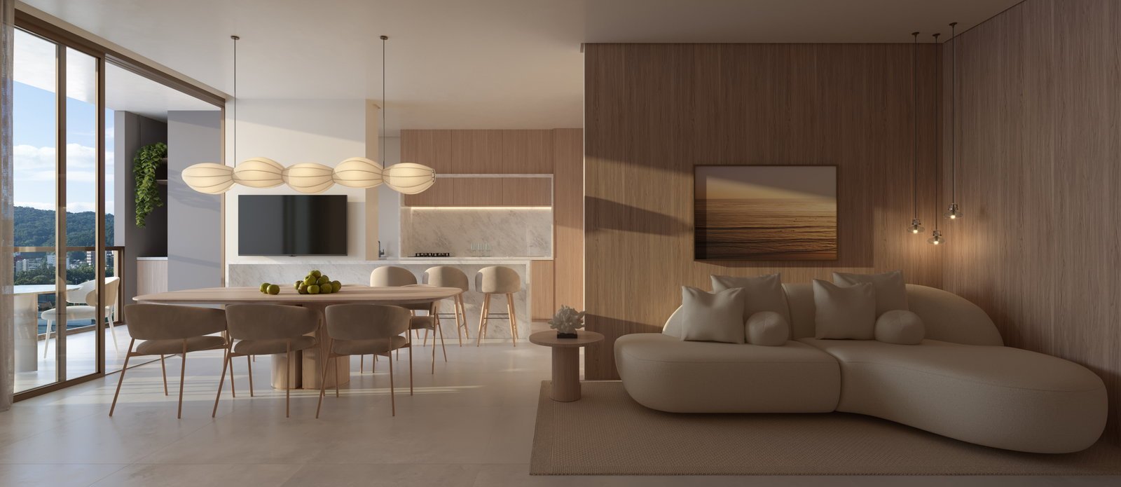 Hyde — msa hyd living do apartamento tipo ef, M Santos Empreendimentos, Jardim Dourado, Porto Belo SC Hyde — msa hyd living do apartamento tipo ef, M Santos Empreendimentos, Jardim Dourado, Porto Belo SC