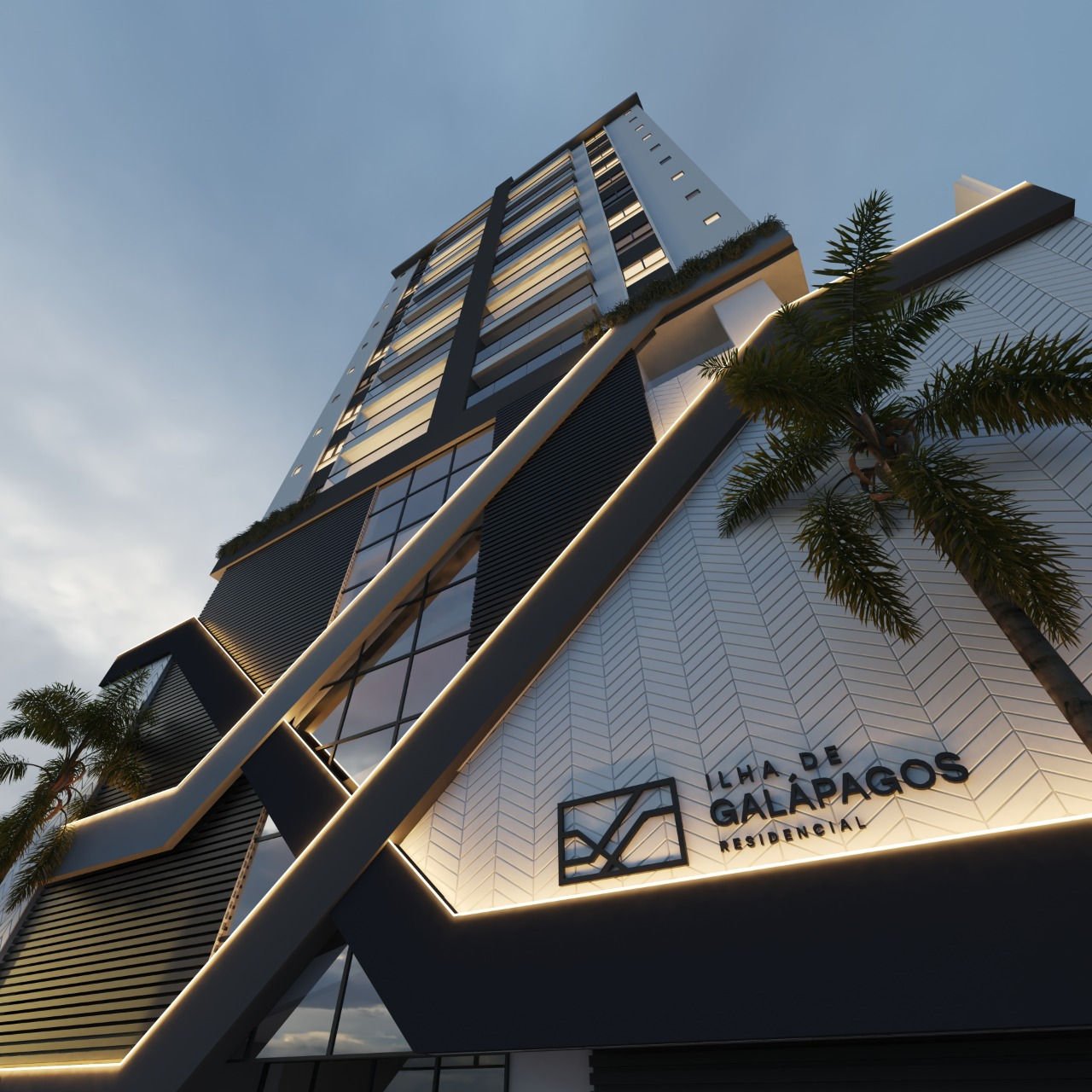 Ilha de Galápagos Residencial — fachada e renders 3, F.Vieira Construtora e Incorporadora, Balneário Perequê, Porto Belo SC