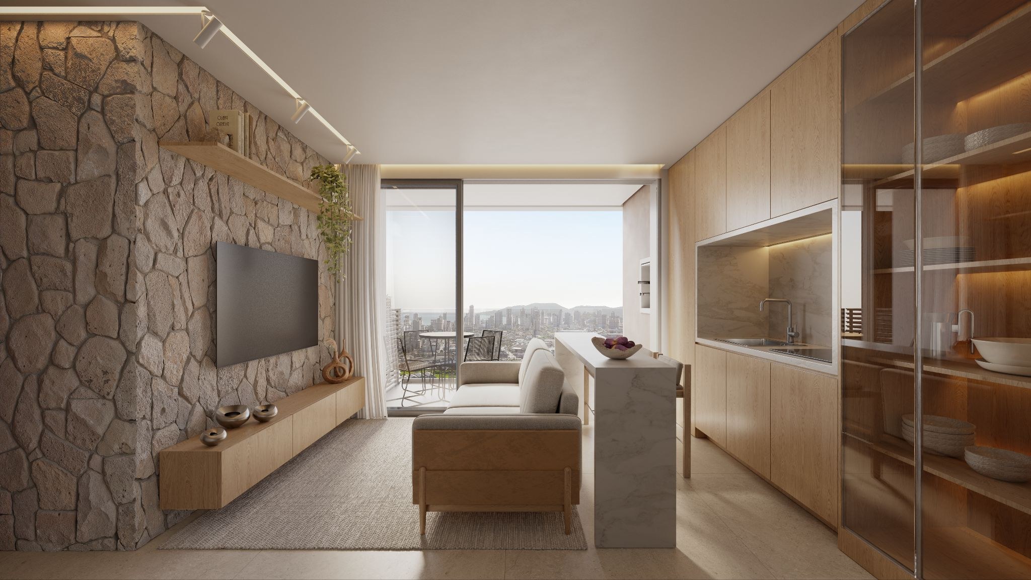Isla Residencial Clube — living do apartamento final 09