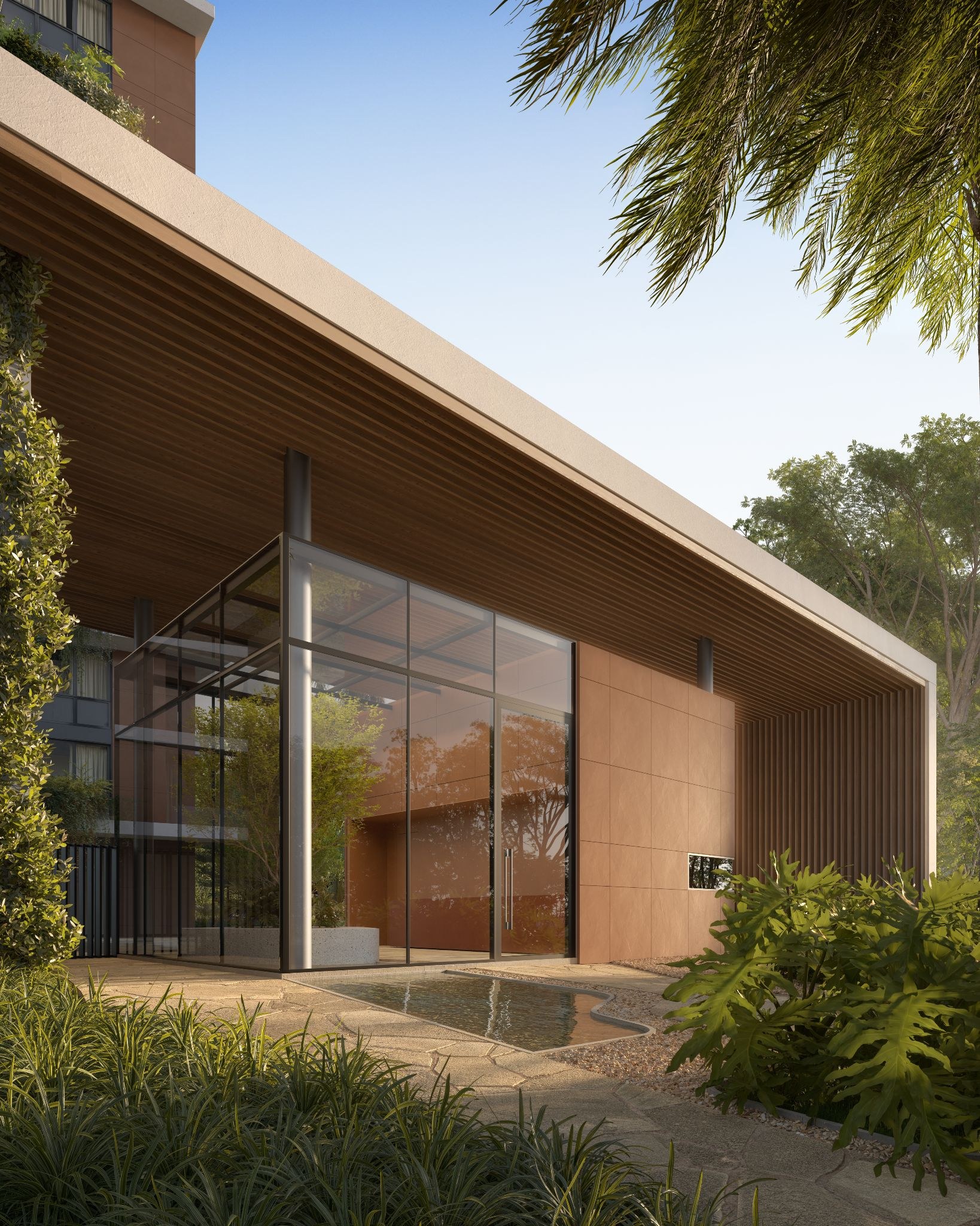 Isla Residencial Clube — fachada do acesso coberto