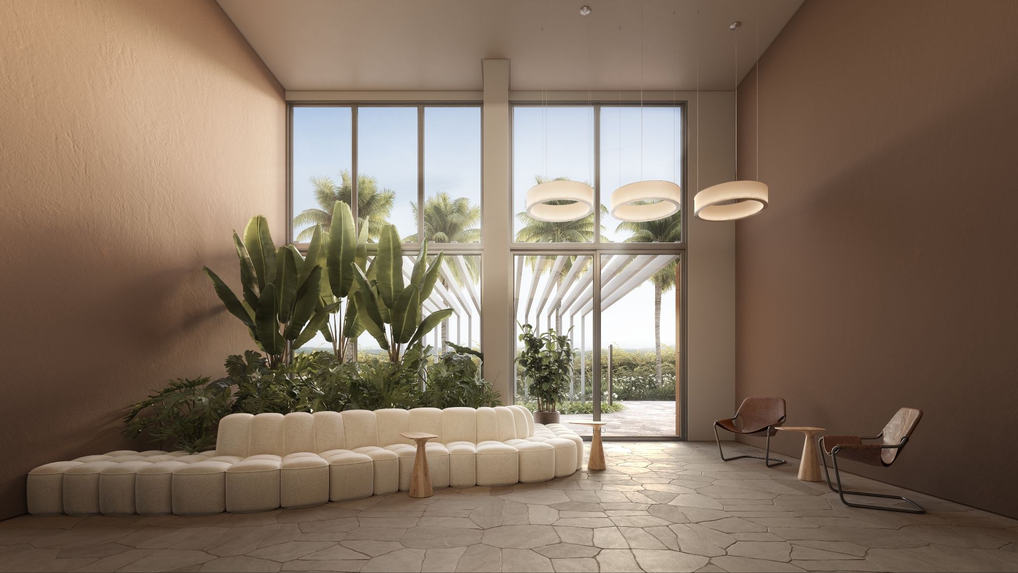 Isla Residencial Clube — hall de entrada das torres Garoupa e Enseada