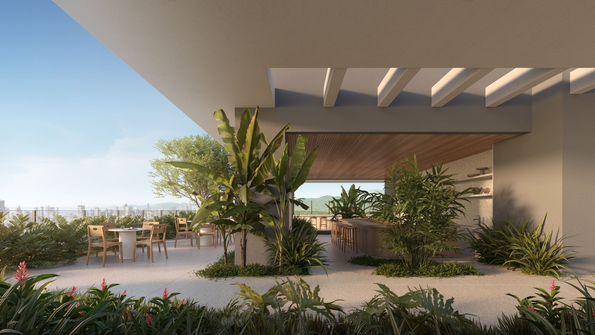 Isla Residencial Clube — deck do rooftop