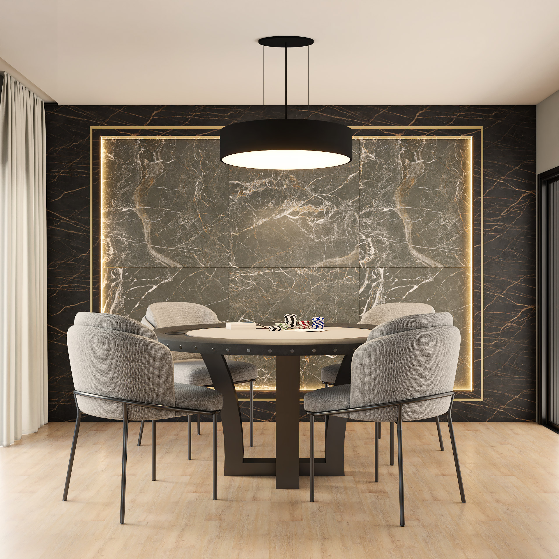 Istanbul Park Home — sala de poker, JKX  Empreendimentos e construções, Vila Nova, Porto Belo SC