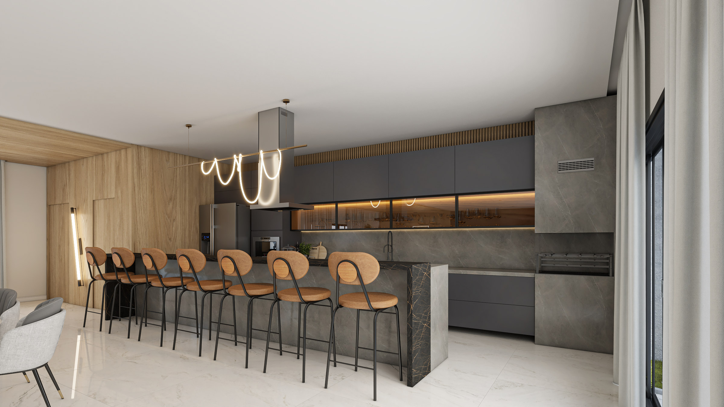 Istanbul Park Home — salão de festas, JKX  Empreendimentos e construções, Vila Nova, Porto Belo SC