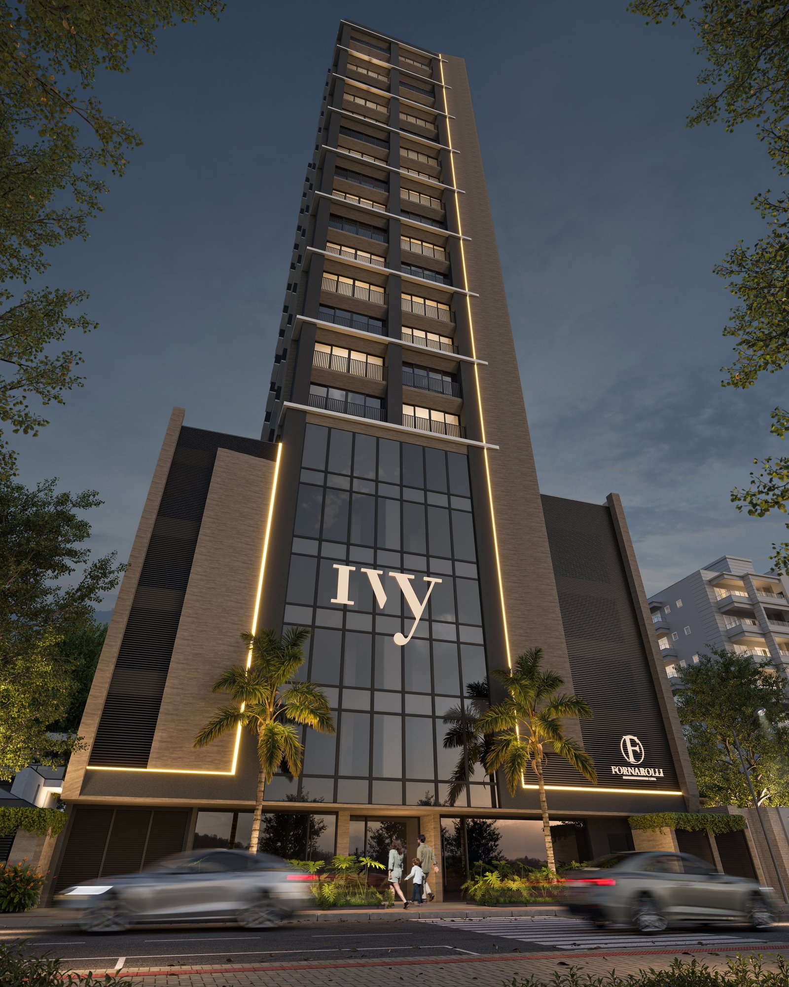 IVY Residence — fachada e renders 2, Fornarolli Empreendimentos, Balneário Perequê, Porto Belo SC IVY Residence — fachada e renders 2, Fornarolli Empreendimentos, Balneário Perequê, Porto Belo SC