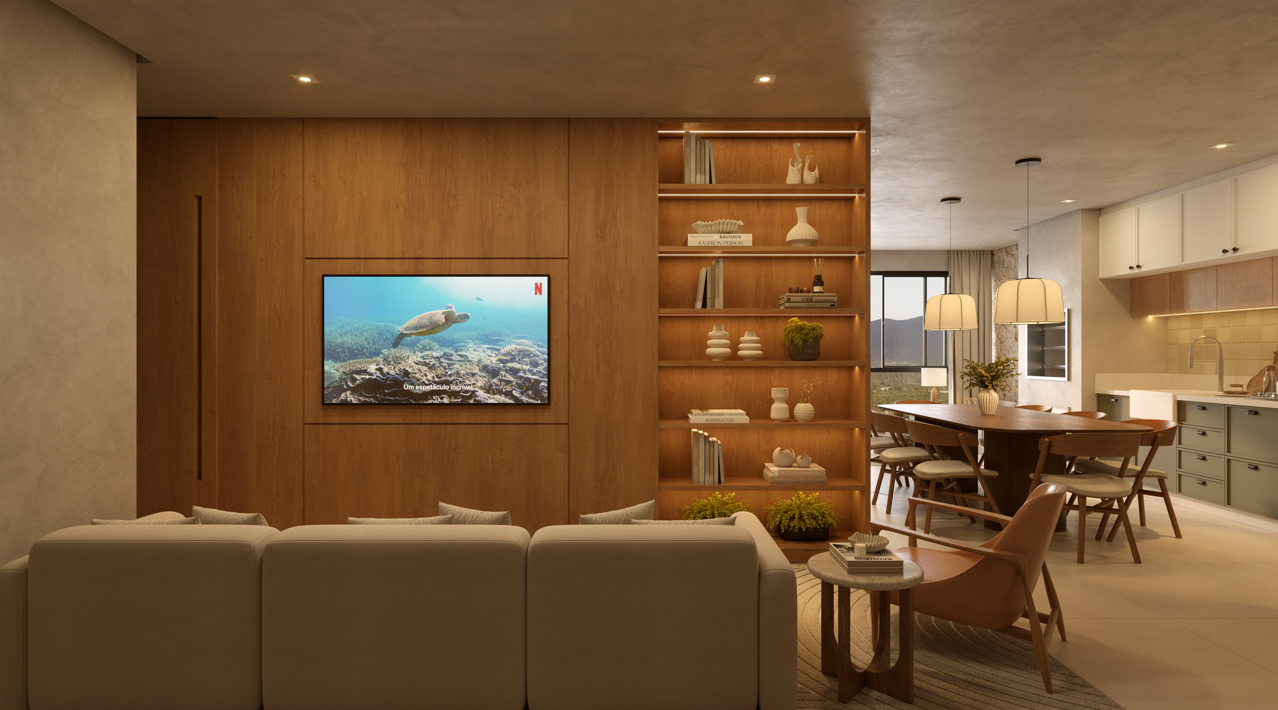 Jardine Residence — living do Tipo 4, Capitali, Balneário Perequê, Porto Belo SC Jardine Residence — living do Tipo 4, Capitali, Balneário Perequê, Porto Belo SC