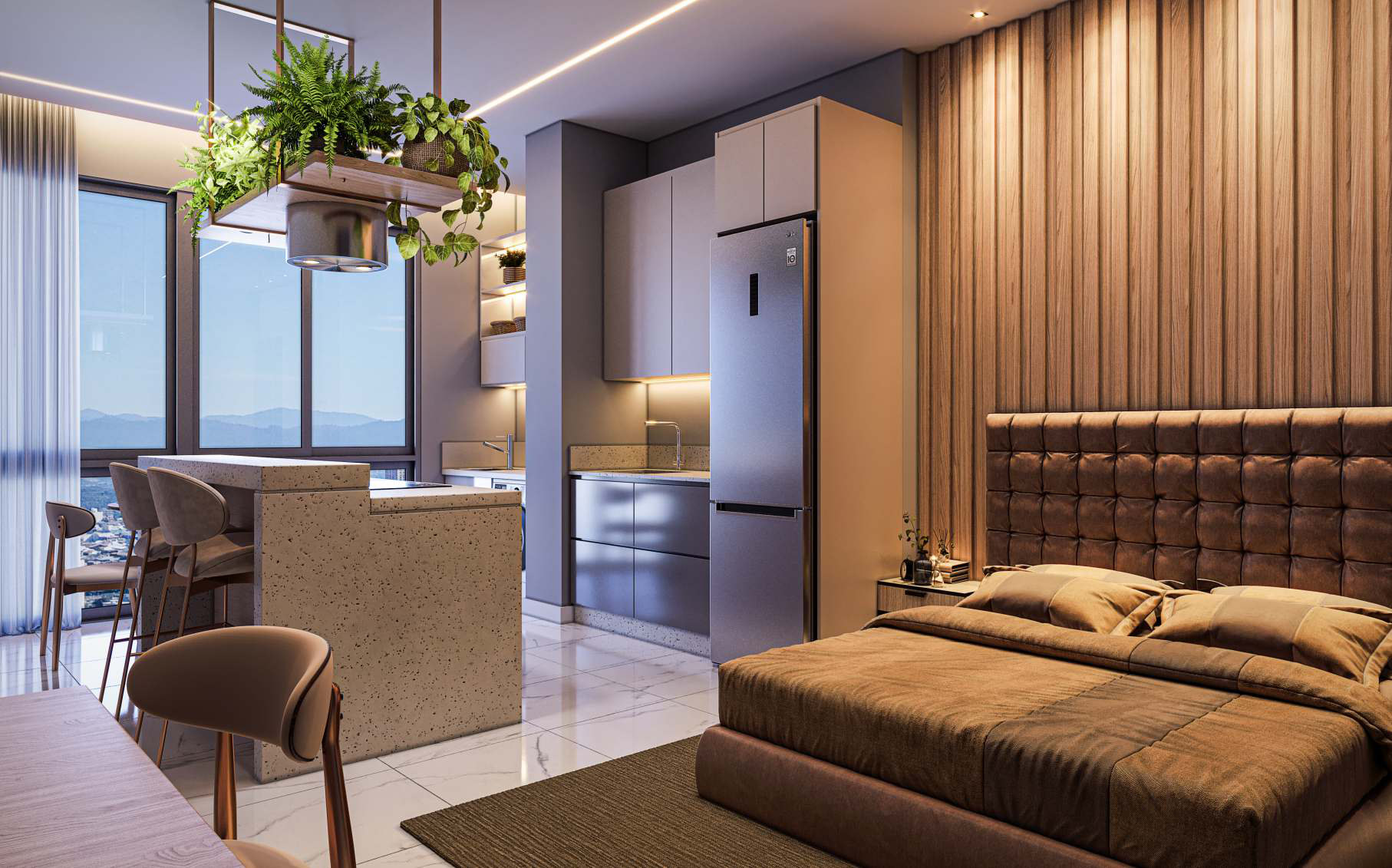 Kansas City Residence — Flat mobiliado, Fascon, Balneário Perequê, Porto Belo SC