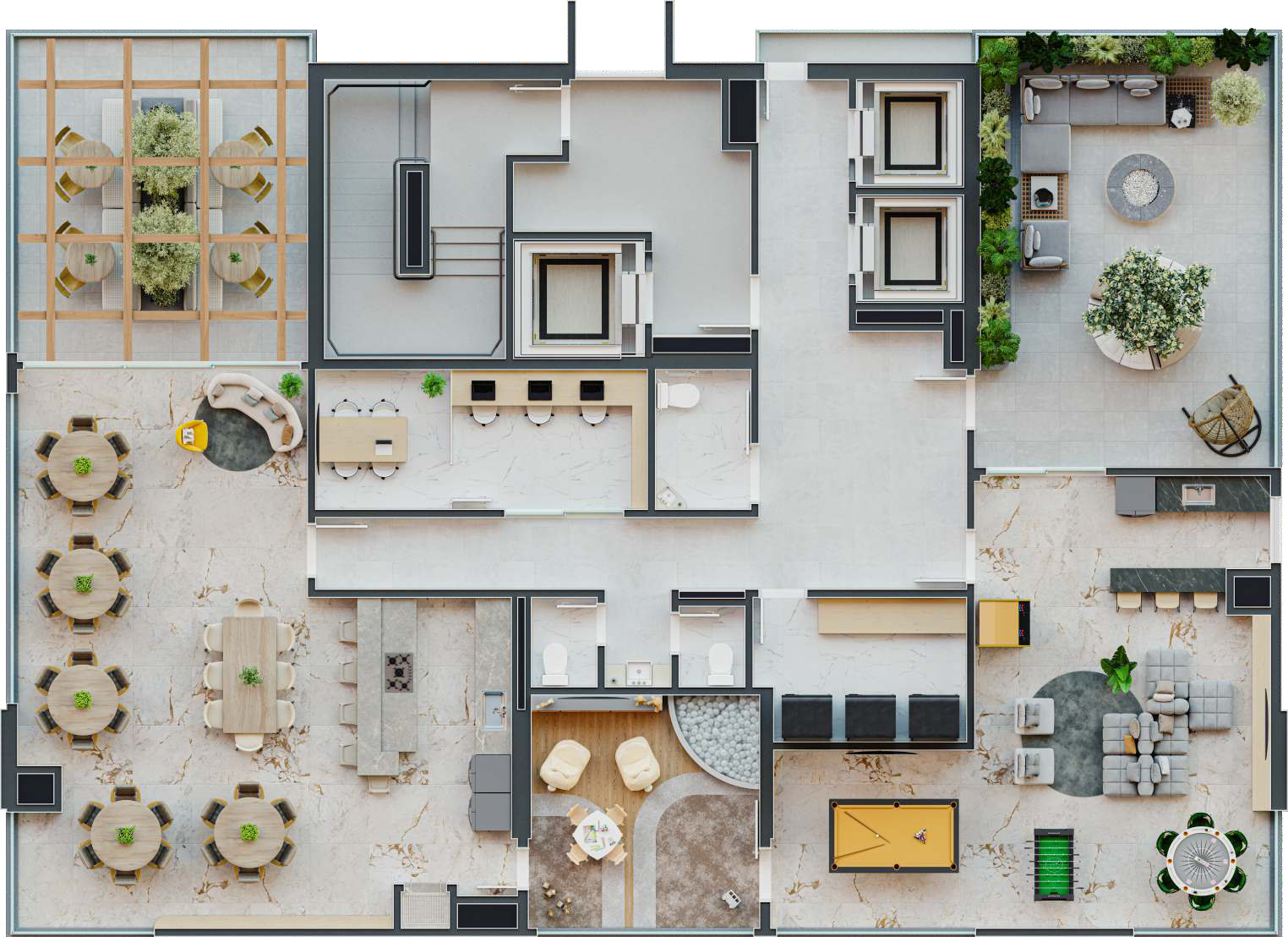 Kansas City Residence — Planta do 31º andar, Fascon, Balneário Perequê, Porto Belo SC