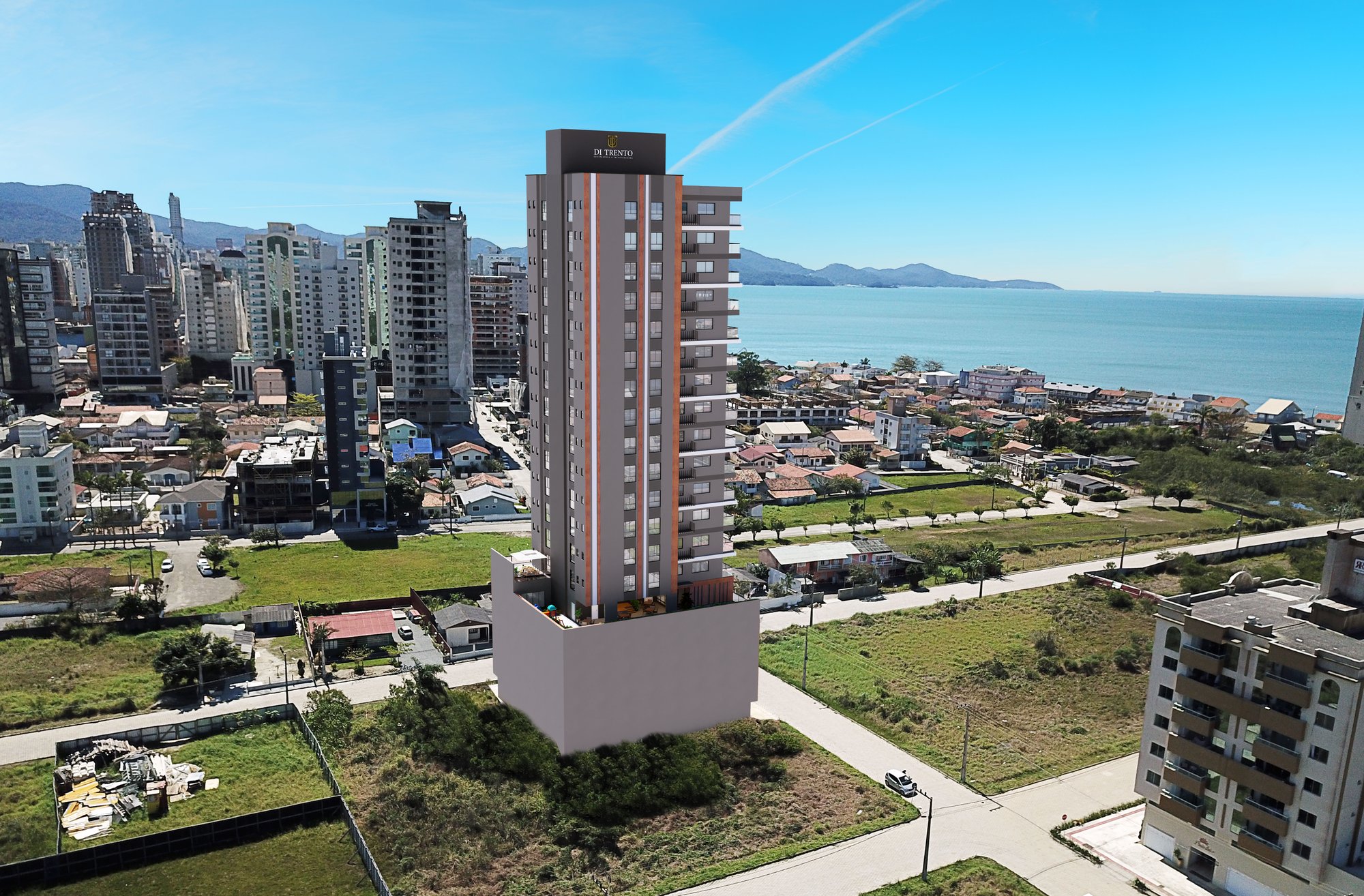Lago Di Garda — fachada e renders 2, Di Trento Incorporadora, Balneário Perequê, Porto Belo SC Lago Di Garda — fachada e renders 2, Di Trento Incorporadora, Balneário Perequê, Porto Belo SC