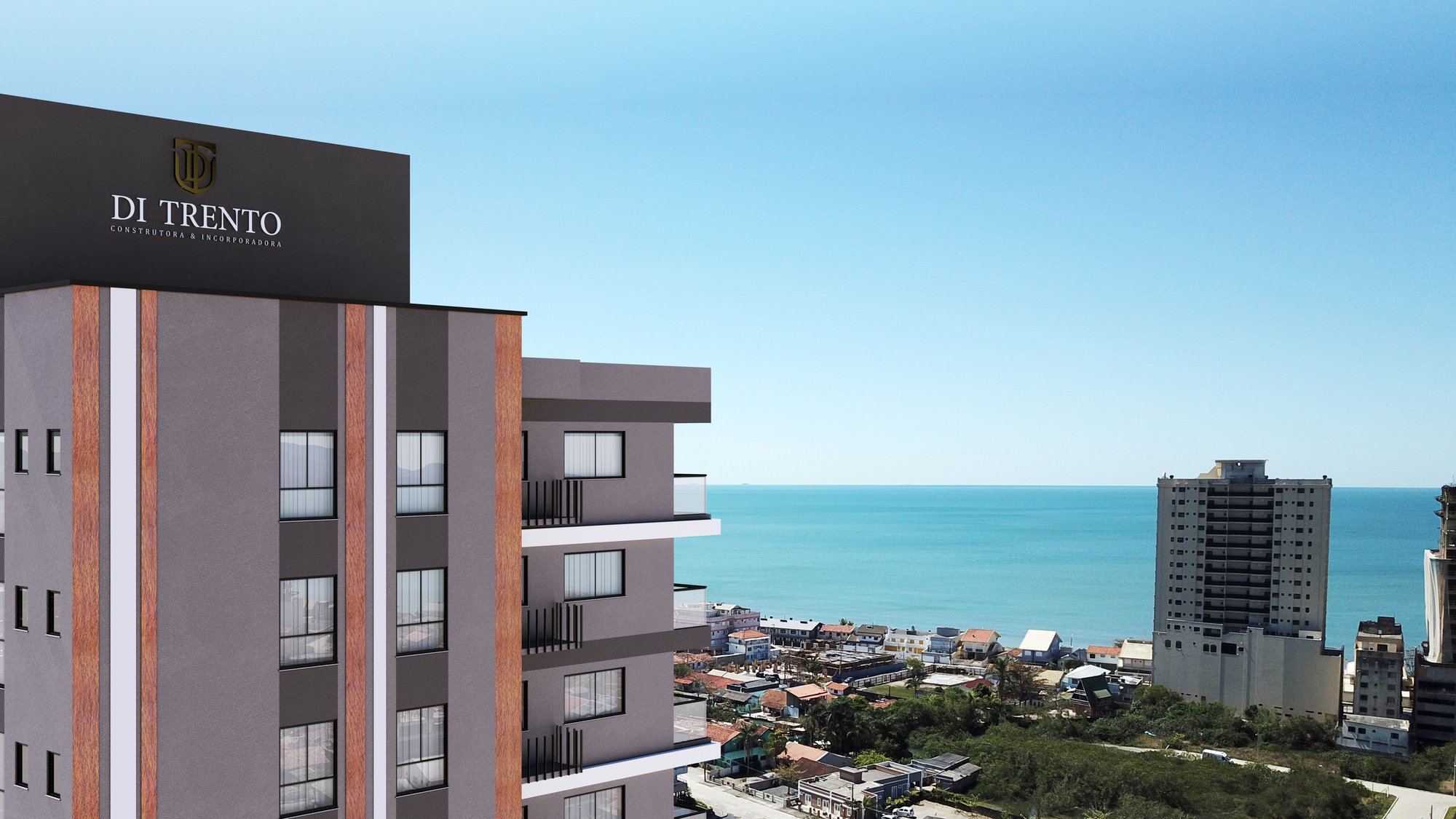 Lago Di Garda — fachada e renders 3, Di Trento Incorporadora, Balneário Perequê, Porto Belo SC Lago Di Garda — fachada e renders 3, Di Trento Incorporadora, Balneário Perequê, Porto Belo SC