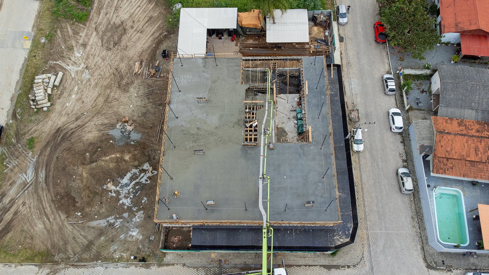 Lago Di Garda — andamento da obra em 06/06/2025, Di Trento Incorporadora, Balneário Perequê, Porto Belo SC Lago Di Garda — andamento da obra em 06/06/2025, Di Trento Incorporadora, Balneário Perequê, Porto Belo SC