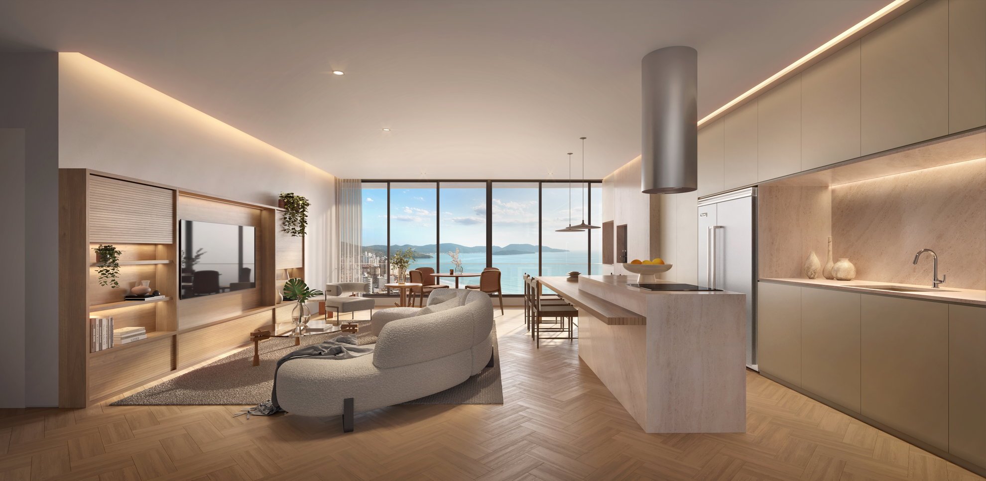 Lagom Pereque — lga apto condominio b07 cozinha ef, GT Home & ABC, Balneário Perequê, Porto Belo SC